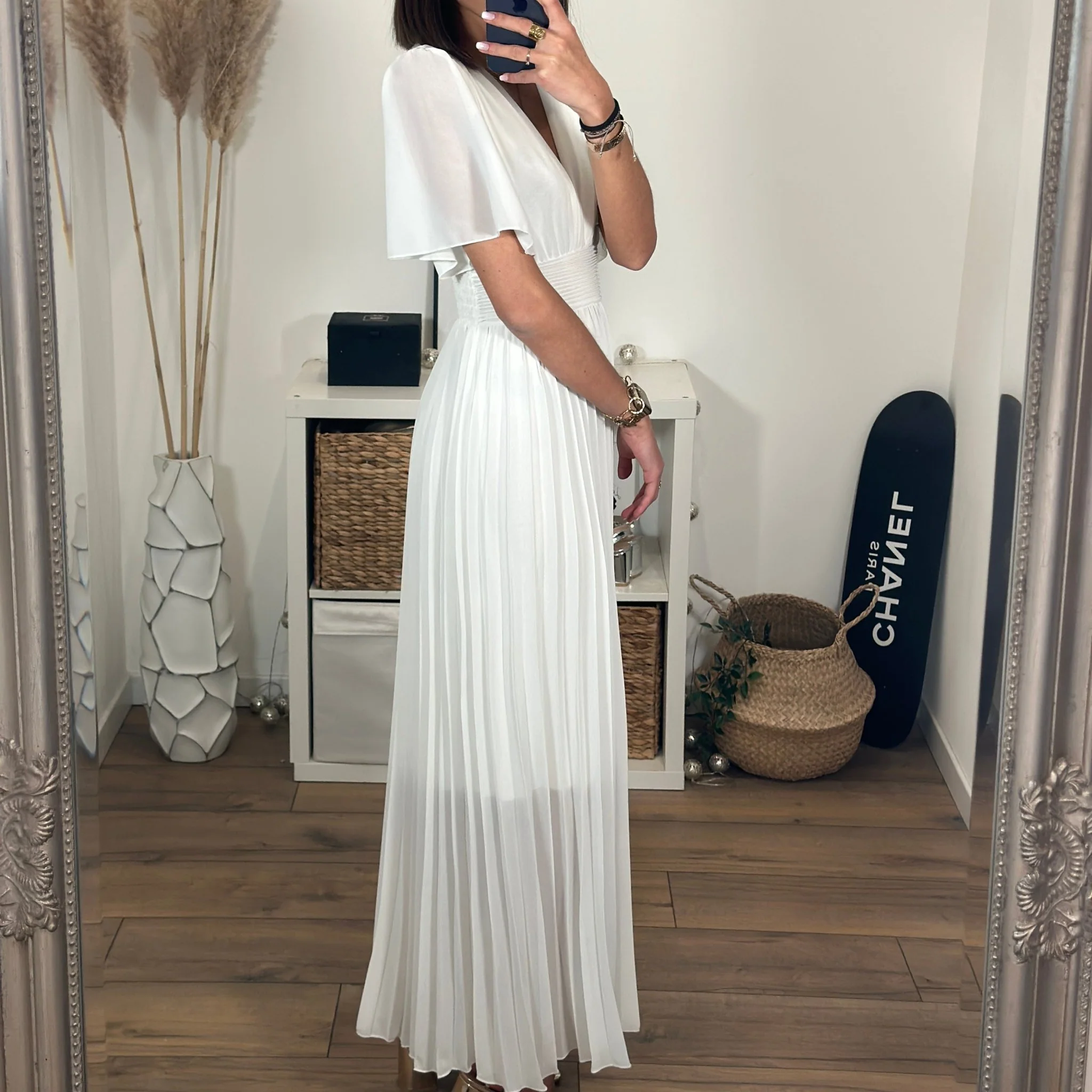 ROBE LONGUE BLANCHE KARENE - Image 8
