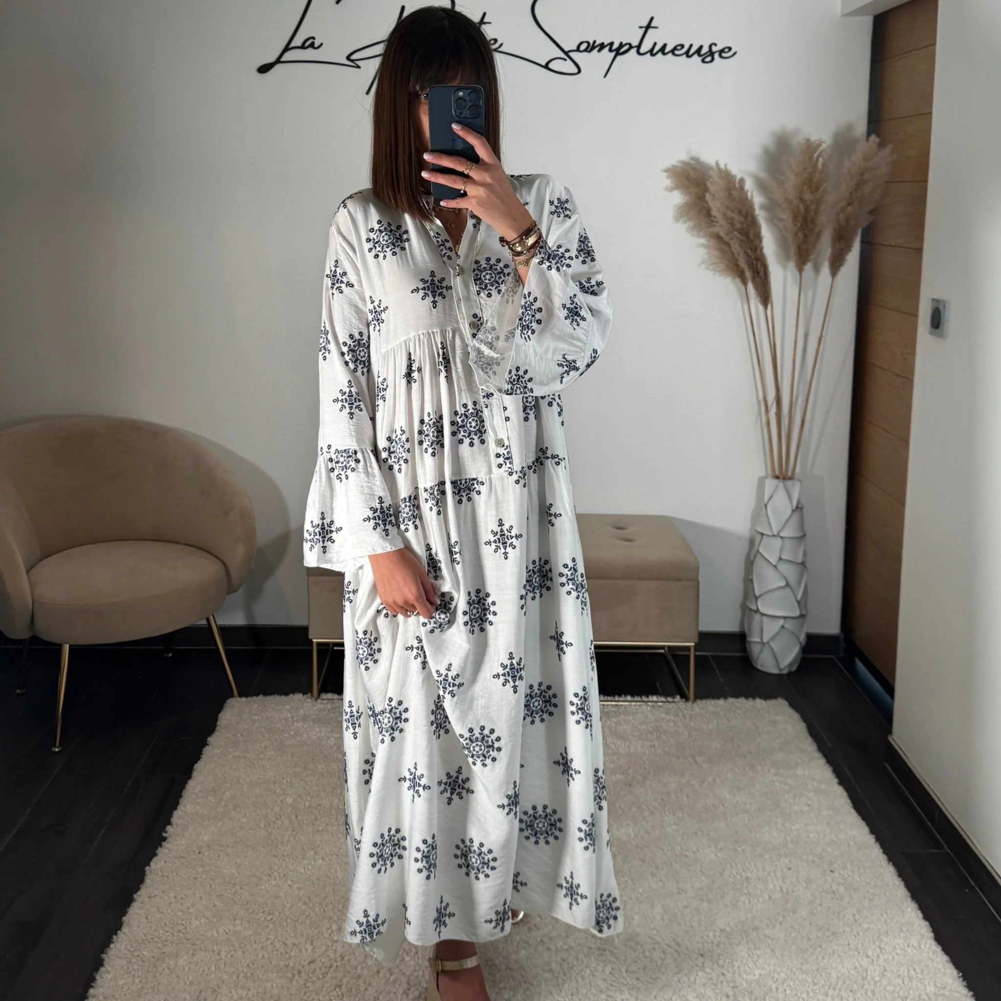 ROBE LONGUE BLANCHE SUNNY - Image 2