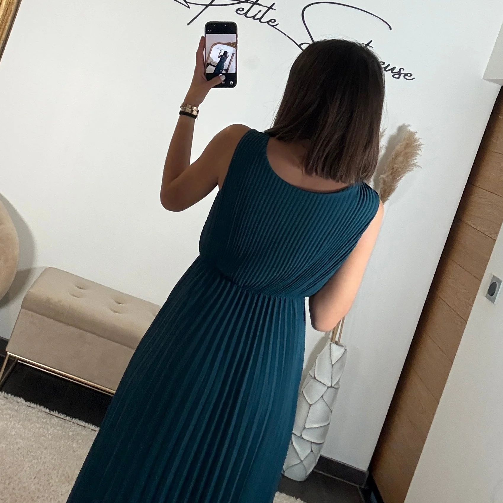 ROBE LONGUE BLEU AMBRE - Image 2