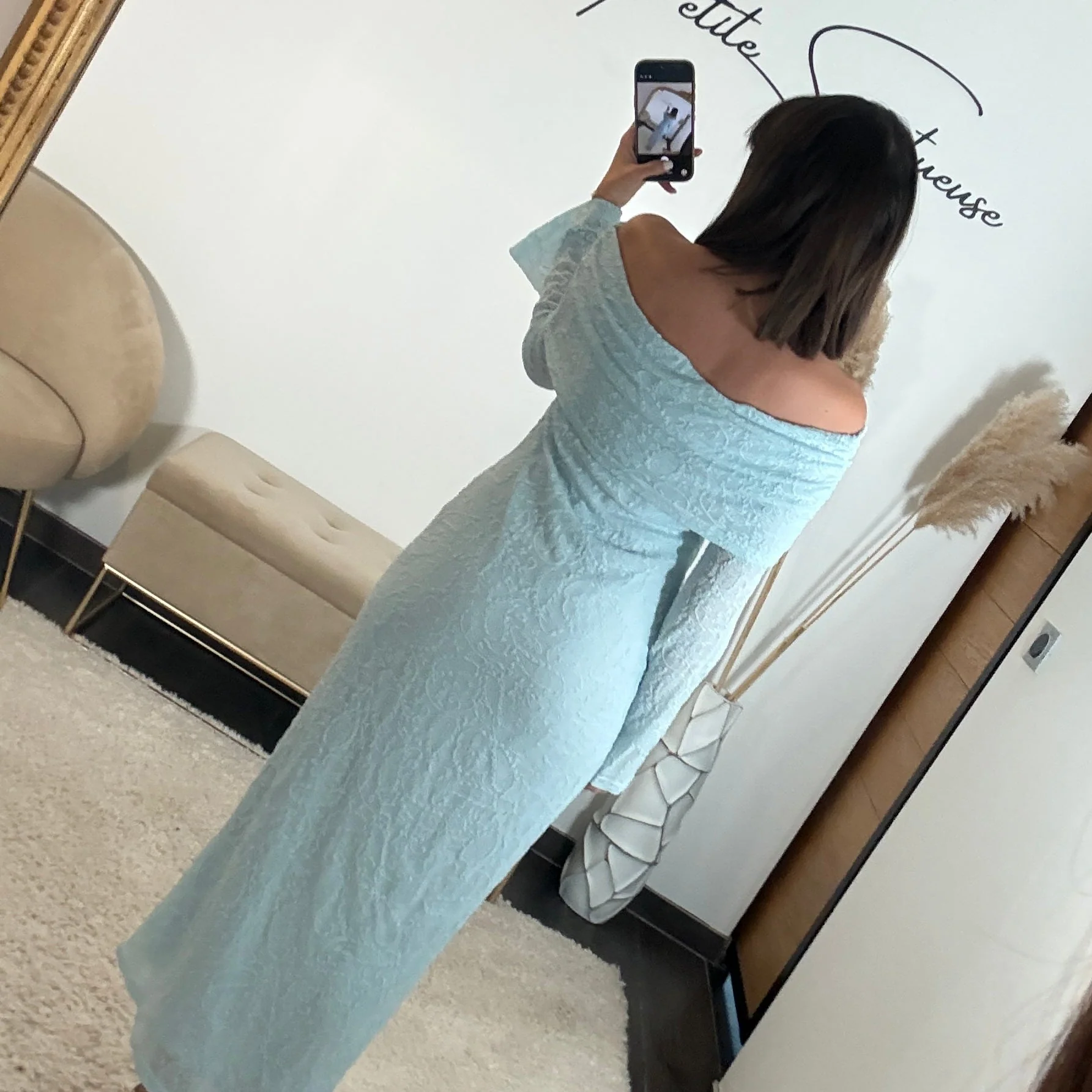 ROBE LONGUE BLEU CIEL ALBA - Image 3