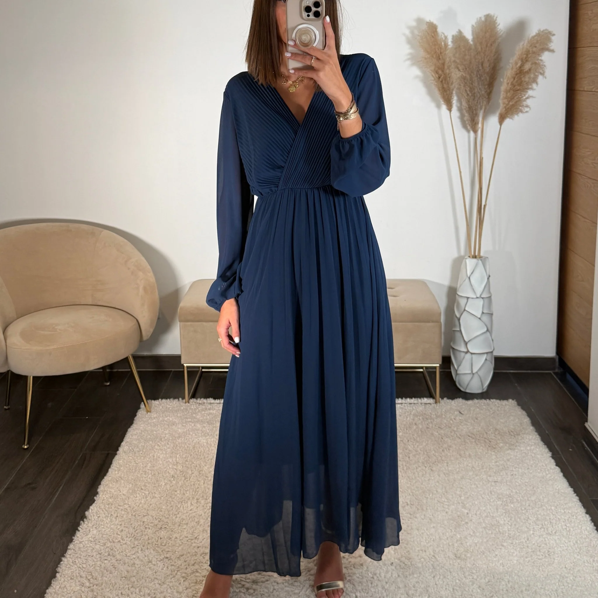 ROBE LONGUE BLEUE ELODIE