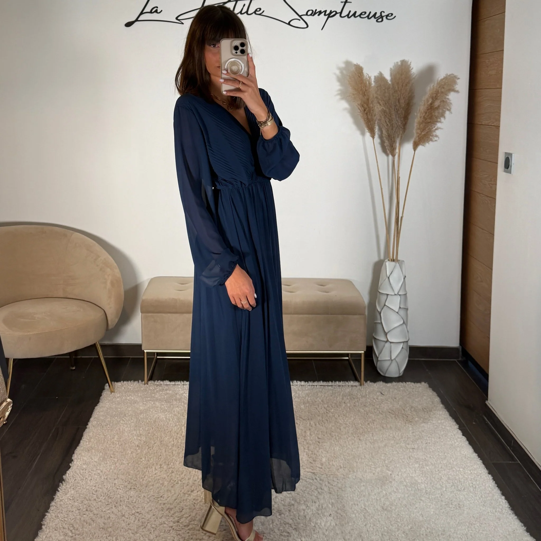 ROBE LONGUE BLEUE ELODIE - Image 4