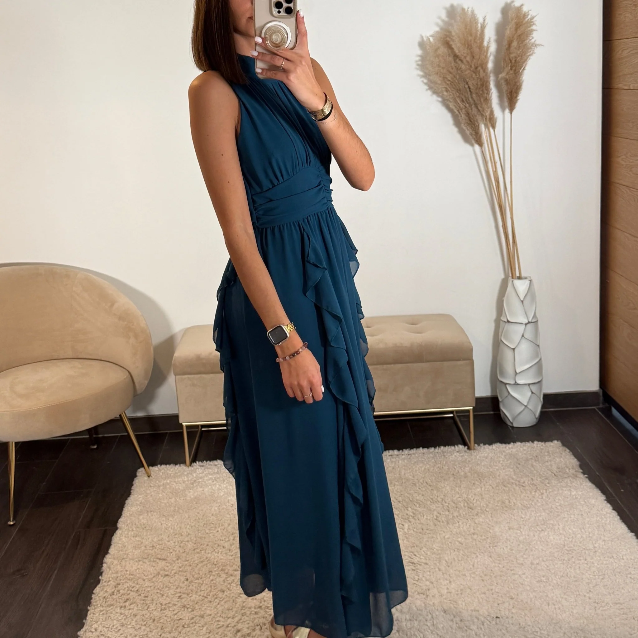 ROBE LONGUE BLEU JEANNE - Image 2