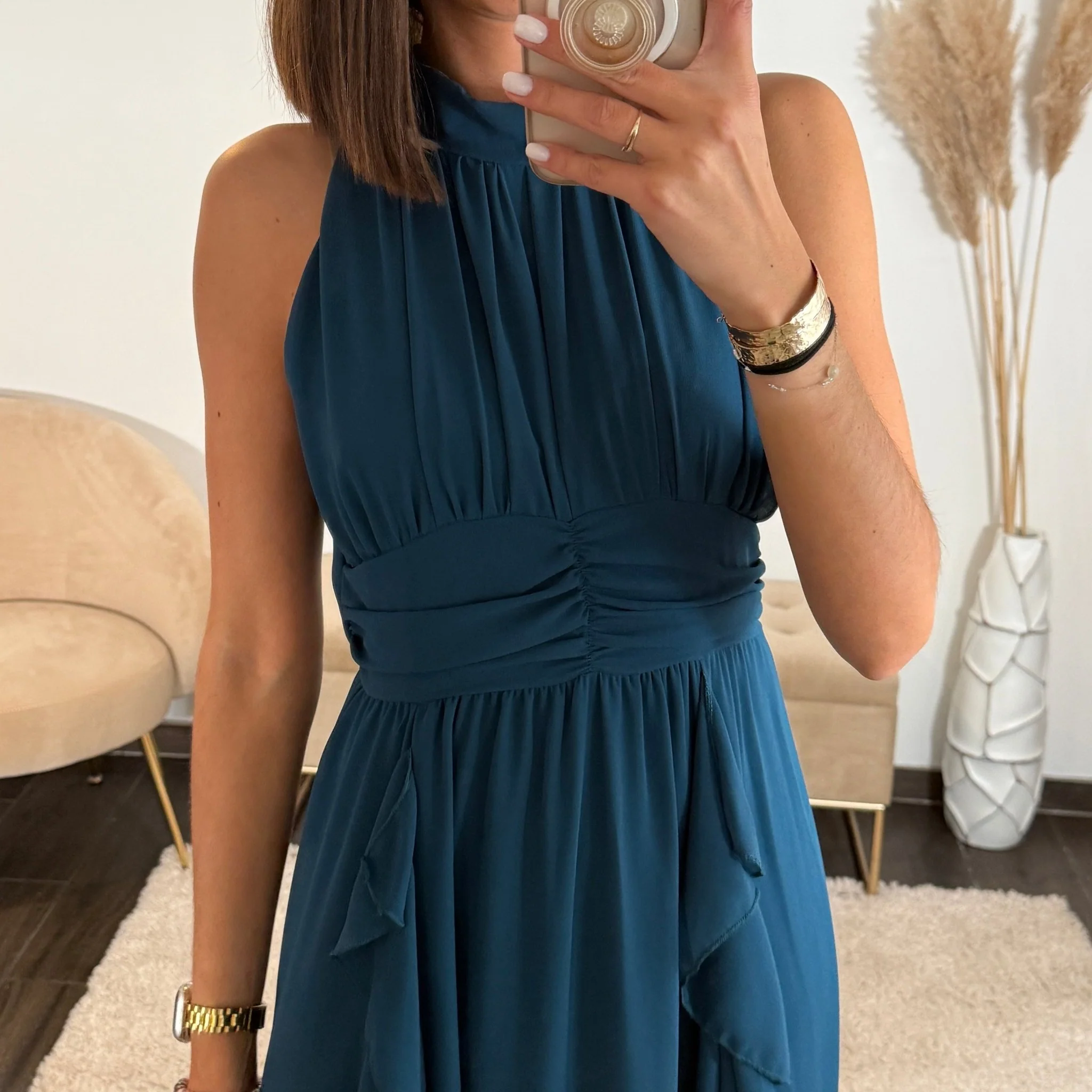 ROBE LONGUE BLEU JEANNE - Image 3