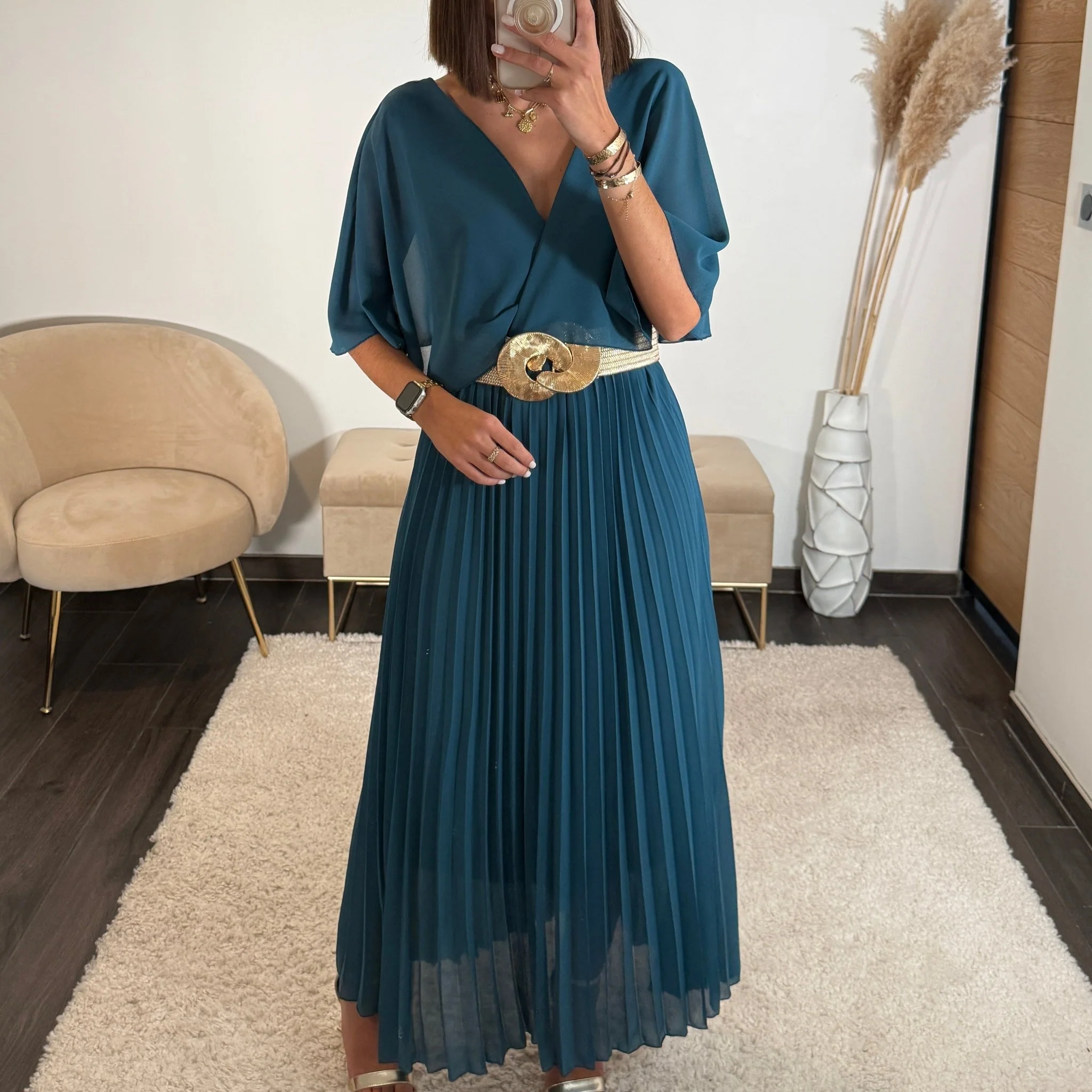 ROBE LONGUE BLEUE JULIA