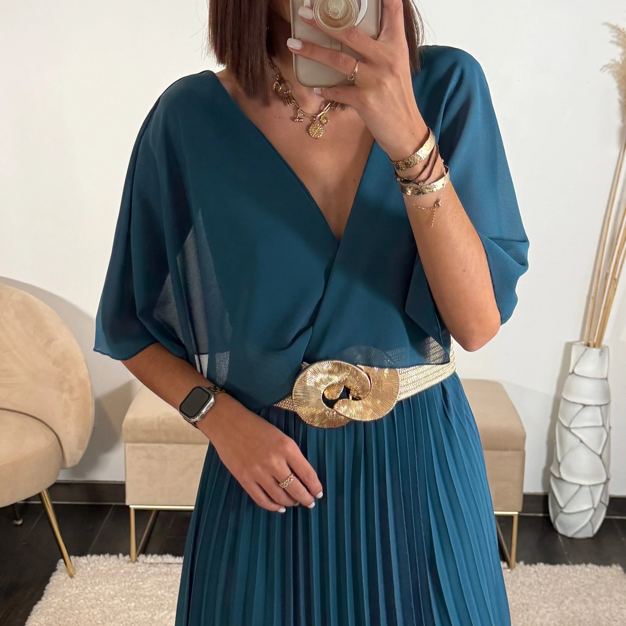 ROBE LONGUE BLEUE JULIA - Image 3