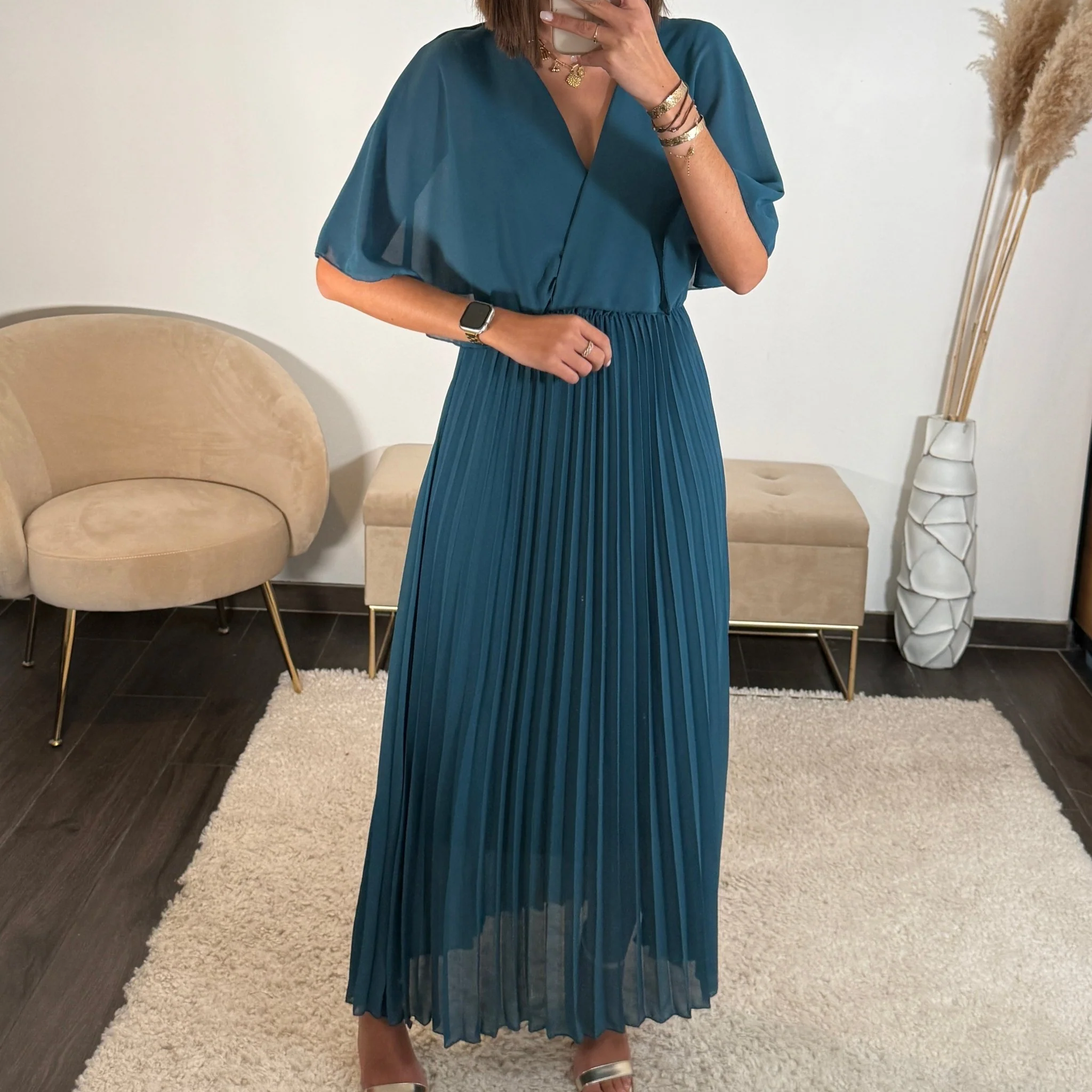 ROBE LONGUE BLEUE JULIA - Image 5