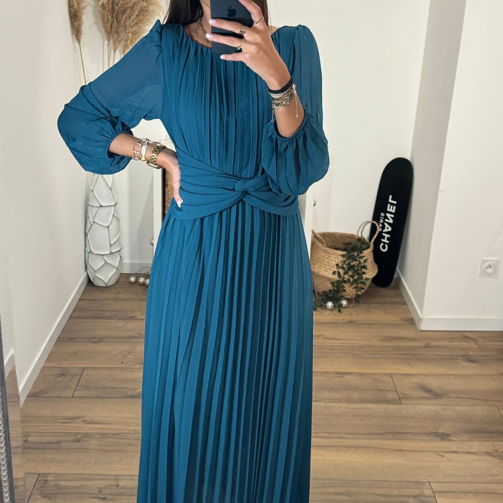 ROBE LONGUE BLEUE EMMA - Image 2
