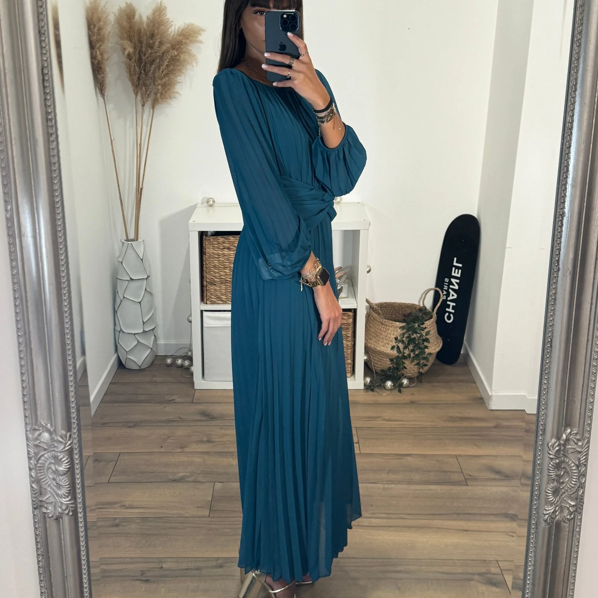 ROBE LONGUE BLEUE EMMA - Image 3