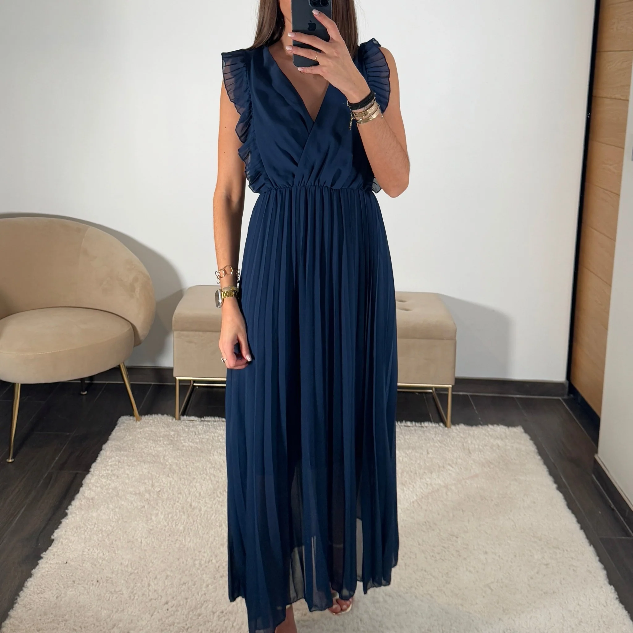 ROBE LONGUE BLEUE GABRIELLE