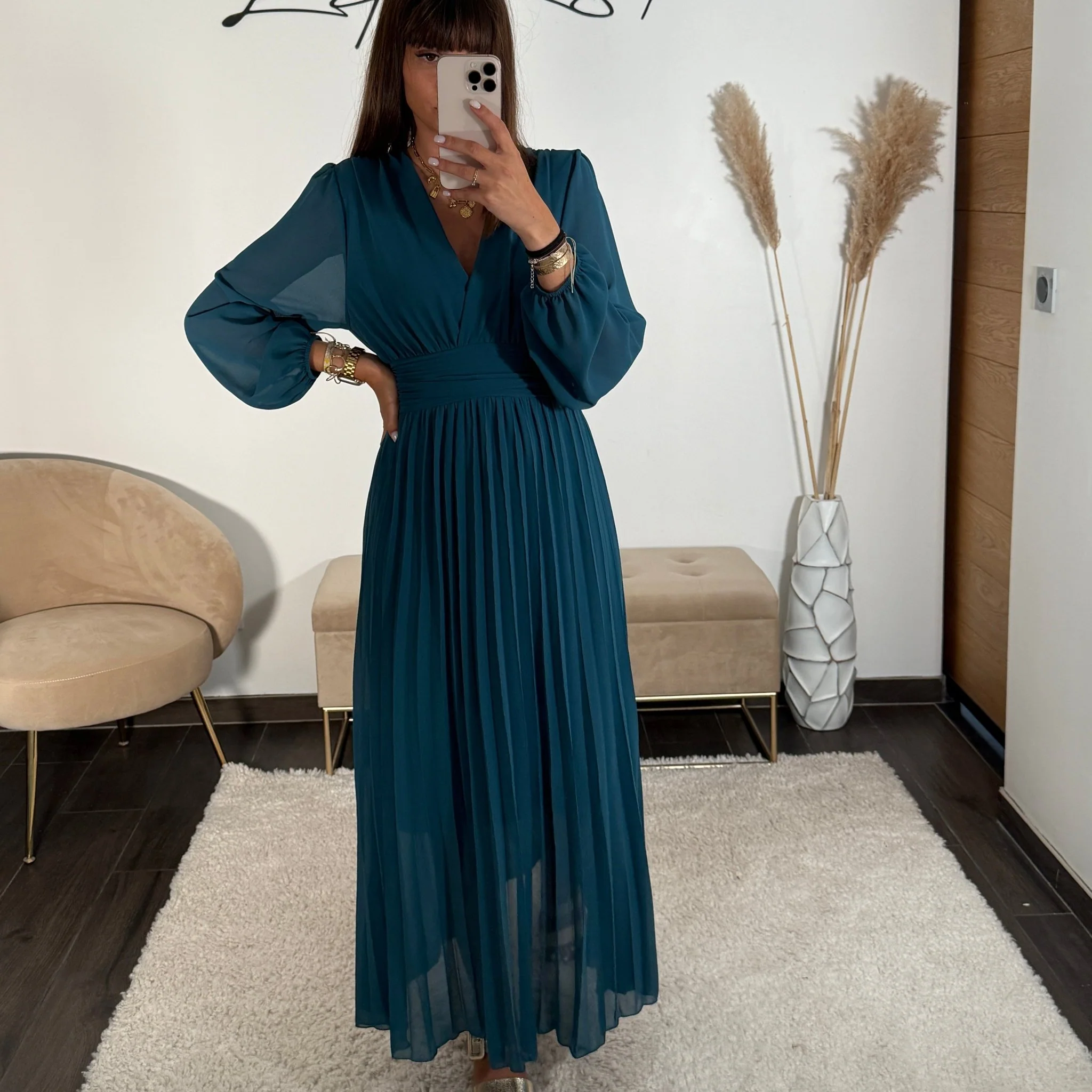 ROBE LONGUE BLEUE KARENA