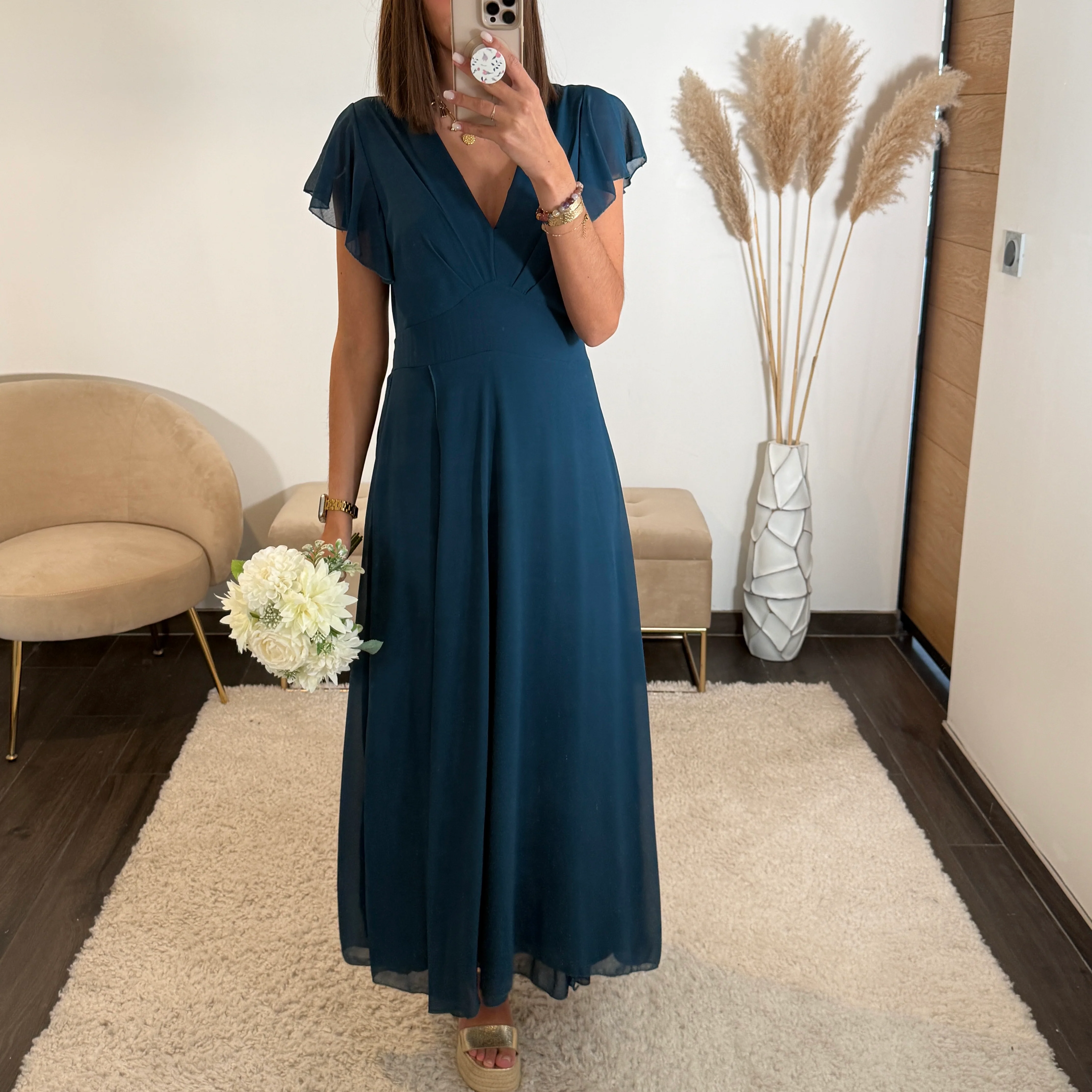 ROBE LONGUE BLEUE OLIVIA