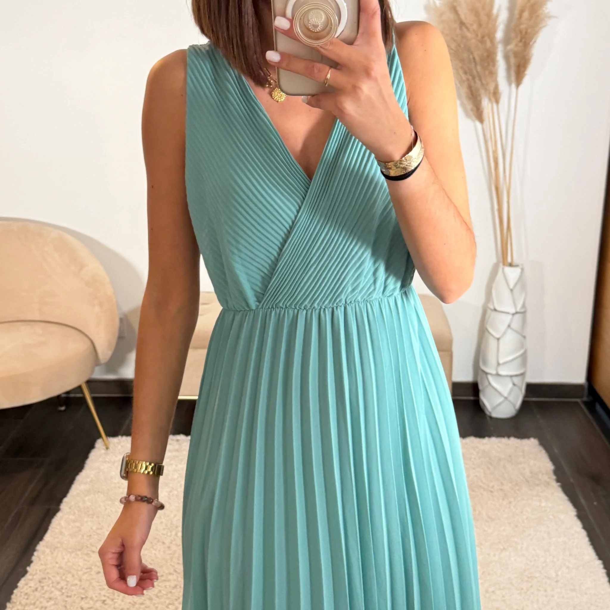 ROBE LONGUE CELADON AMBRE - Image 2