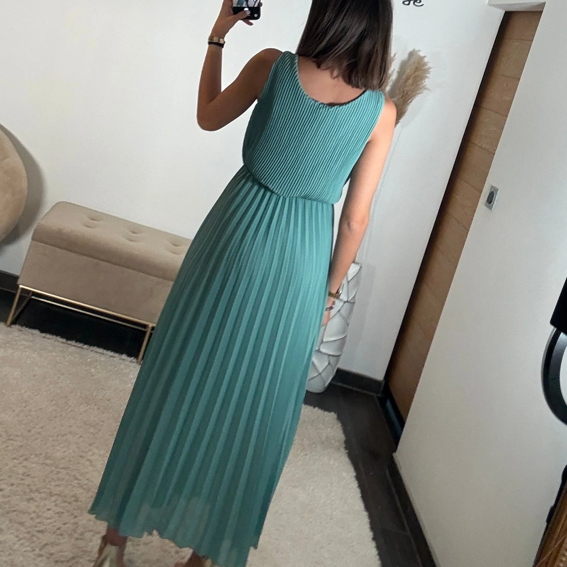ROBE LONGUE CELADON AMBRE - Image 4
