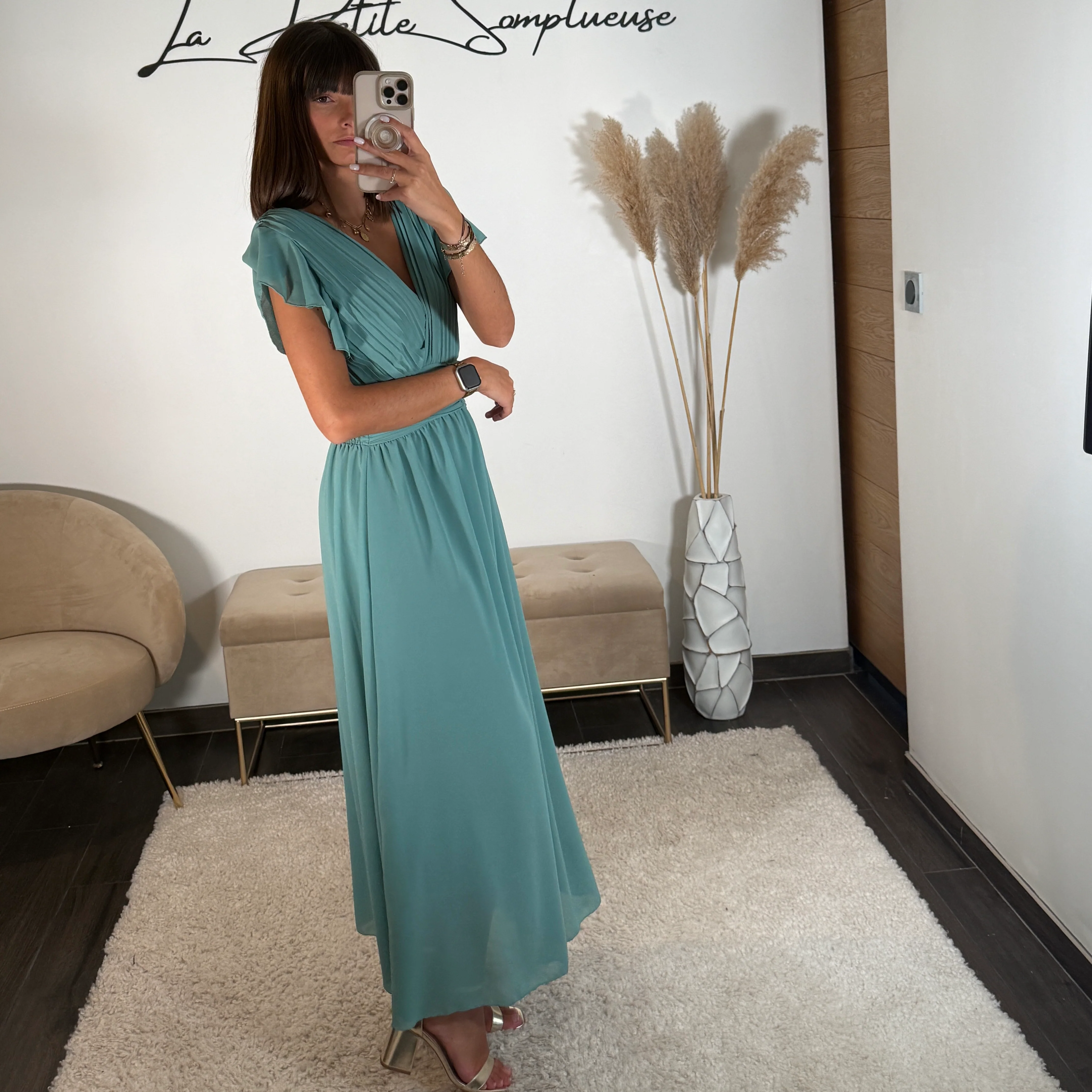 ROBE LONGUE CELADON CHARLIE - Image 2