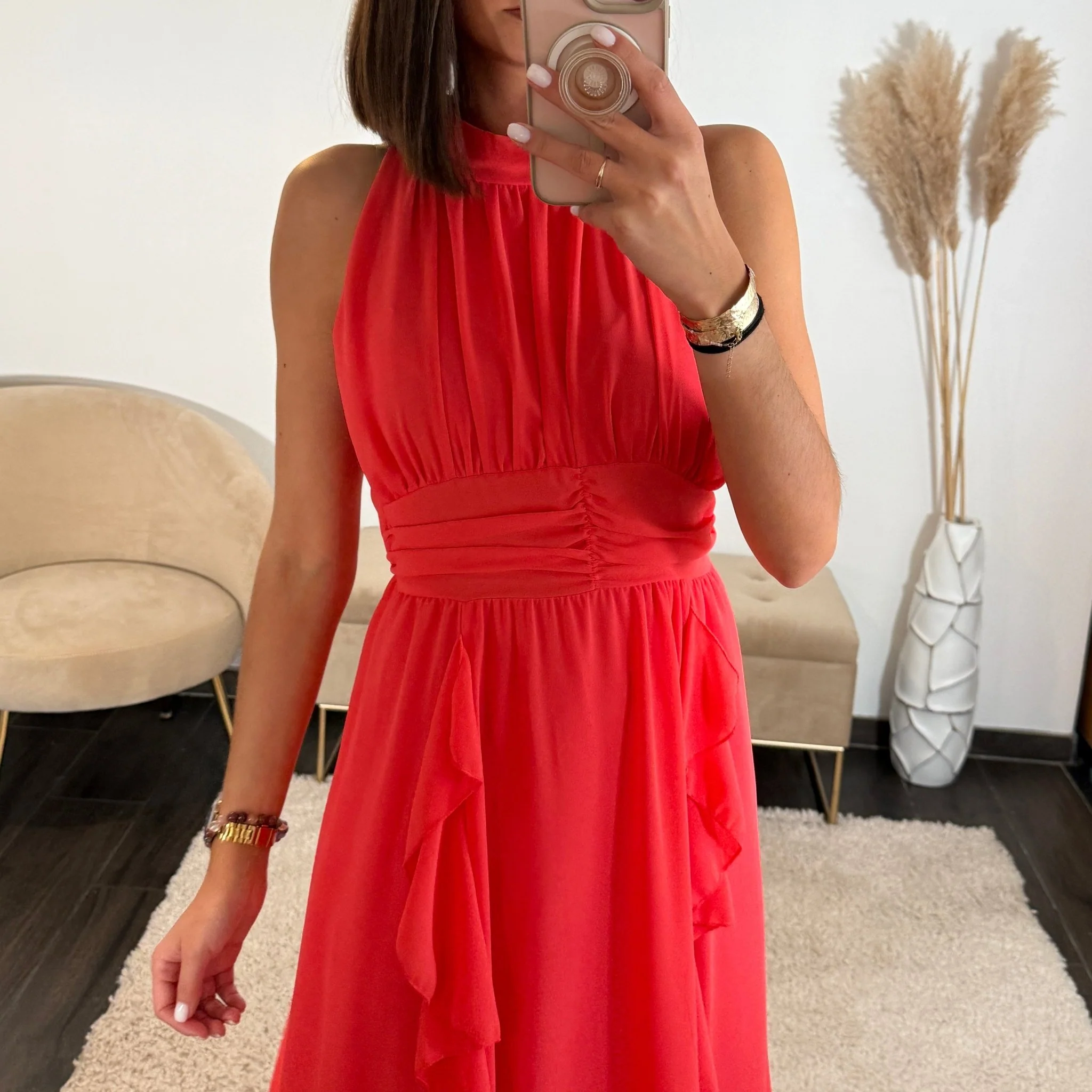 ROBE LONGUE CORAIL JEANNE - Image 2
