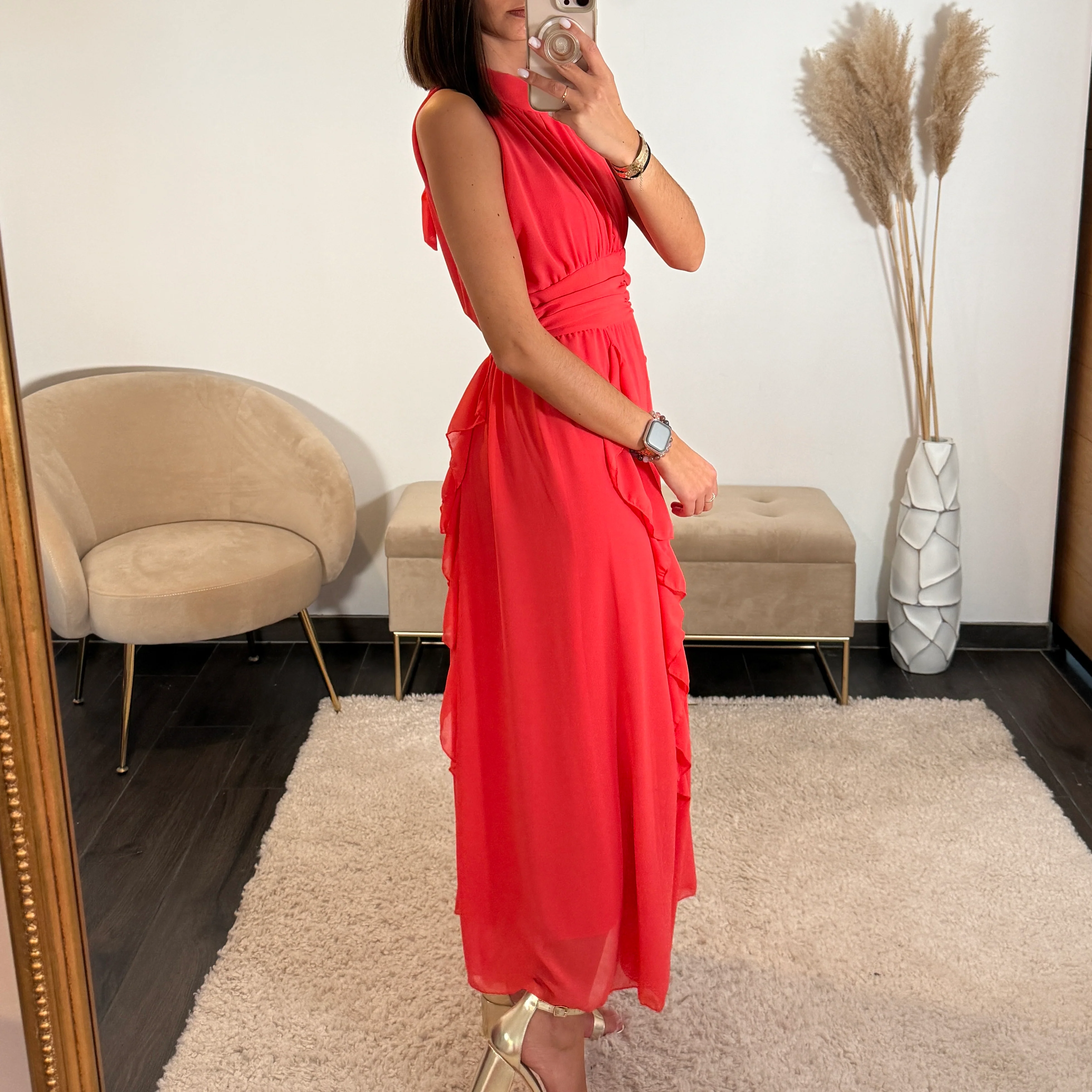 ROBE LONGUE CORAIL JEANNE - Image 3