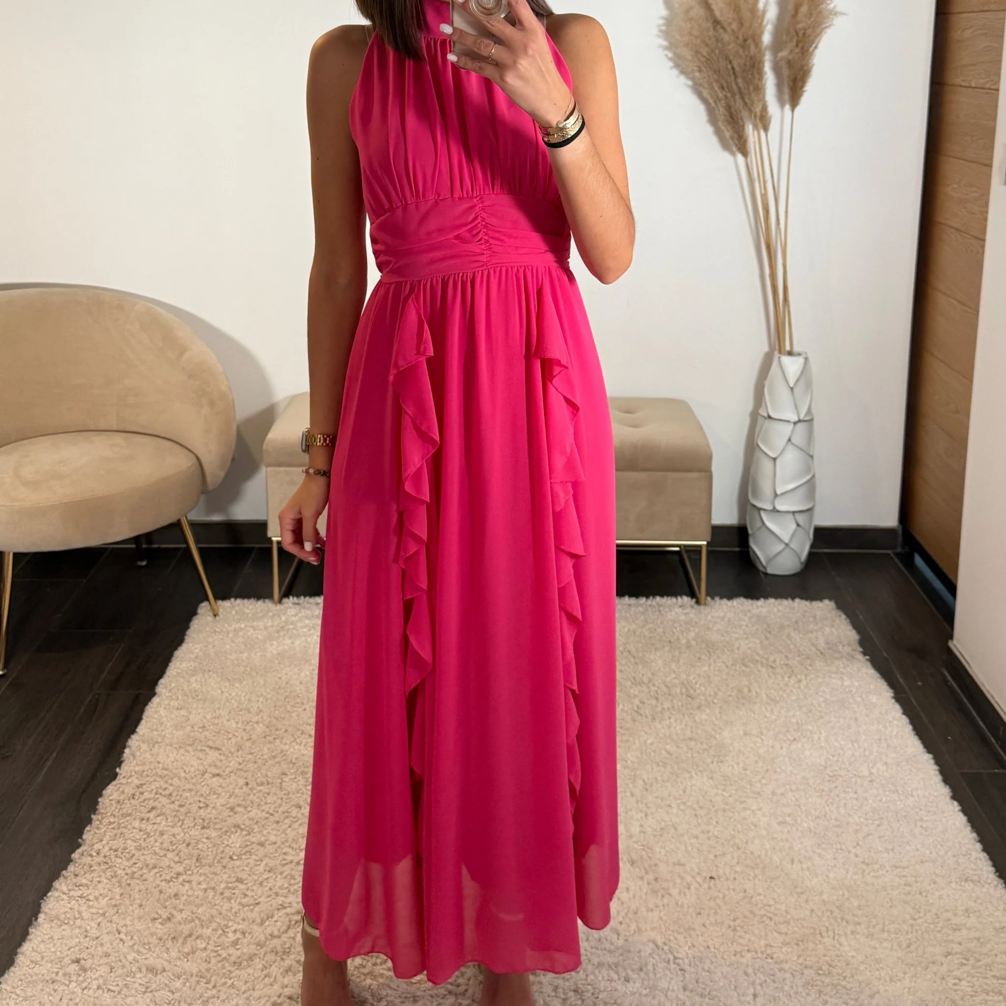 ROBE LONGUE FUCHSIA JEANNE