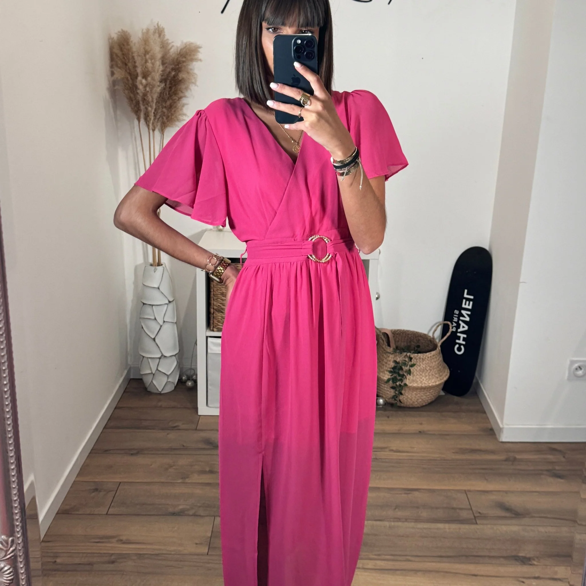 ROBE LONGUE FUCHSIA MARLA - Image 3