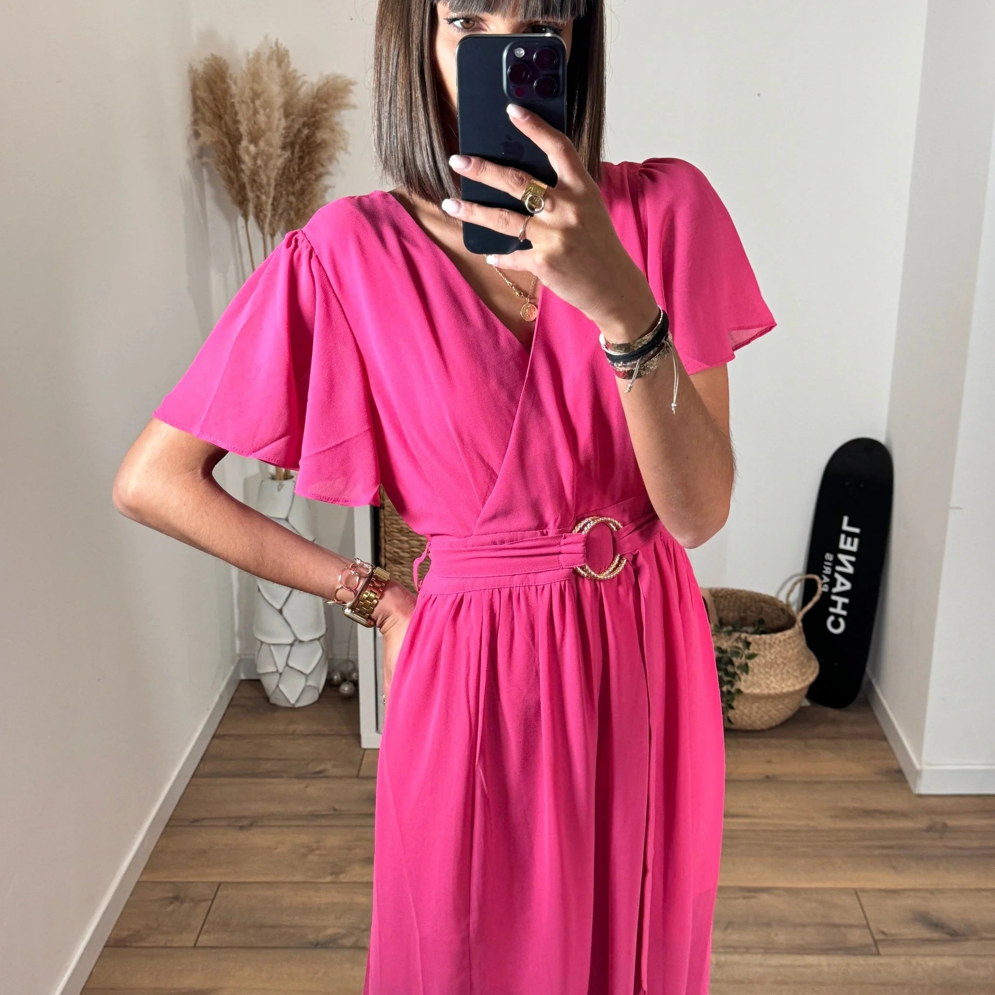 ROBE LONGUE FUCHSIA MARLA - Image 4