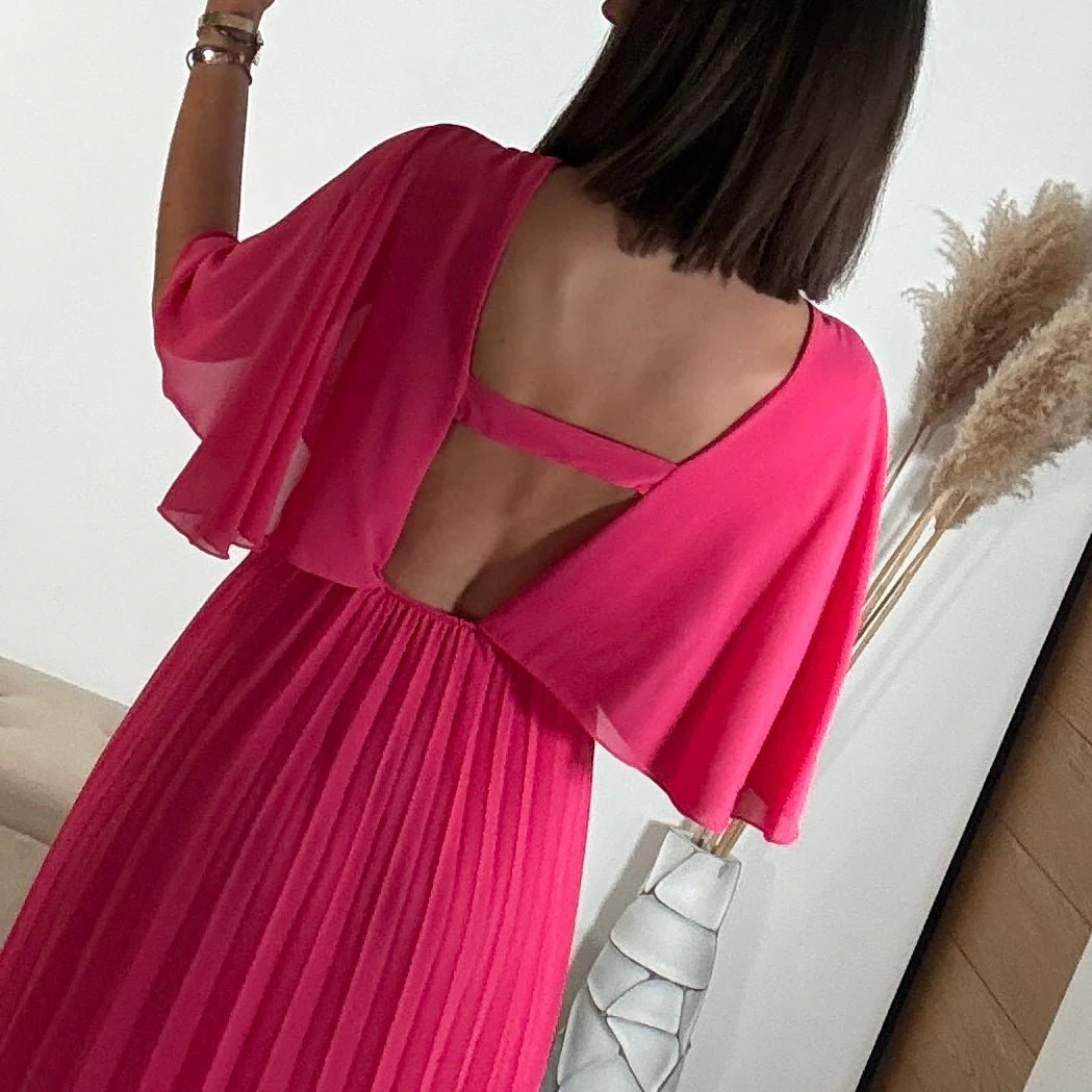ROBE LONGUE FUCHSIA JULIA - Image 2