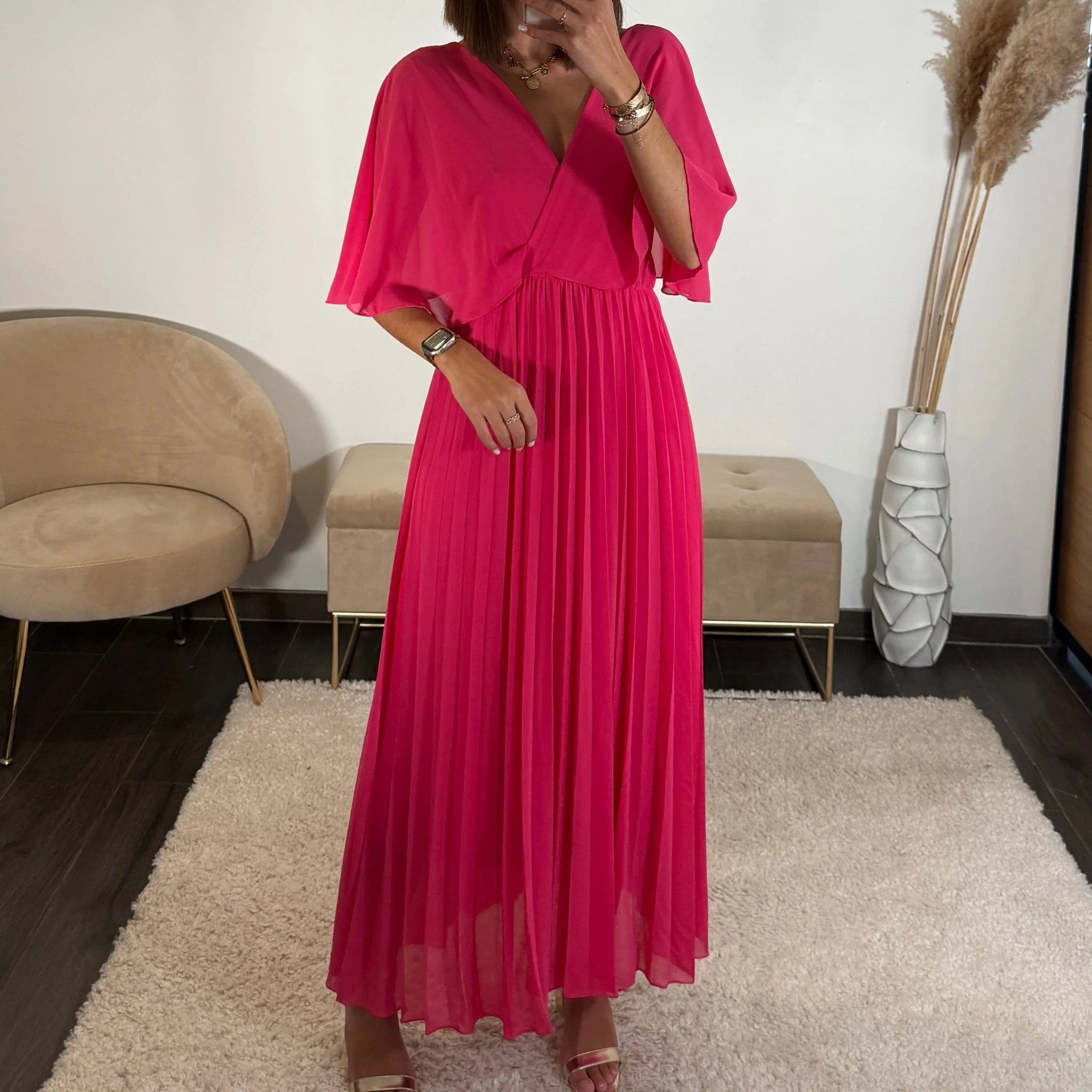 ROBE LONGUE FUCHSIA JULIA - Image 5