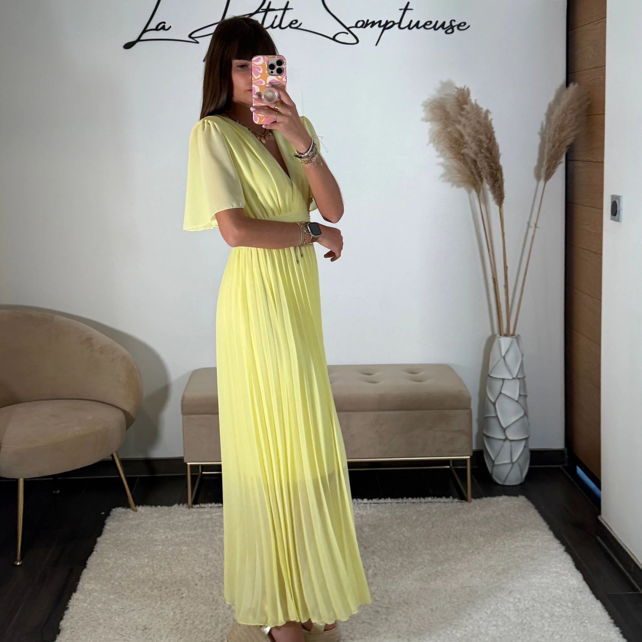 ROBE LONGUE JAUNE KARENE - Image 3