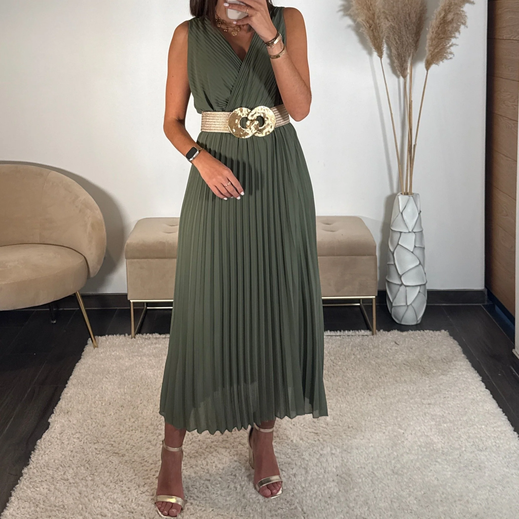 ROBE LONGUE KAKI AMBRE