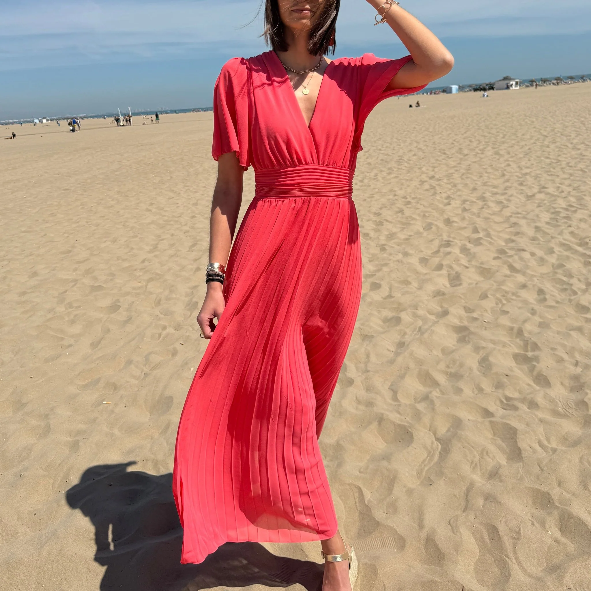 ROBE LONGUE CORAIL KARENE - Image 2
