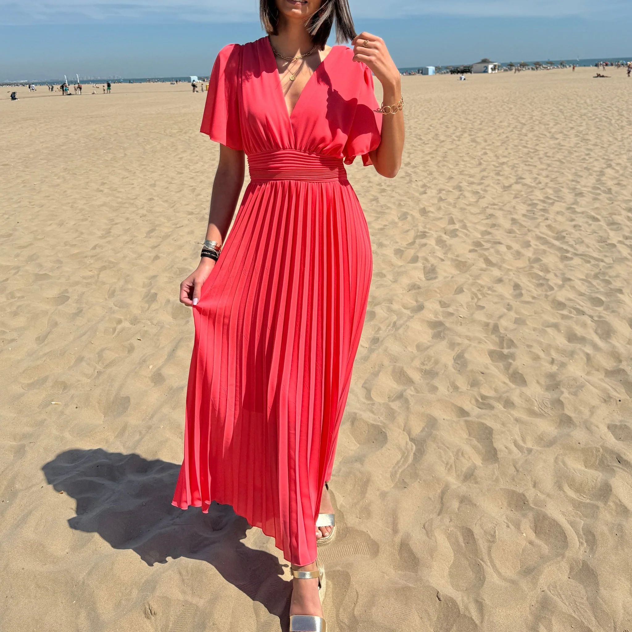 ROBE LONGUE CORAIL KARENE - Image 3