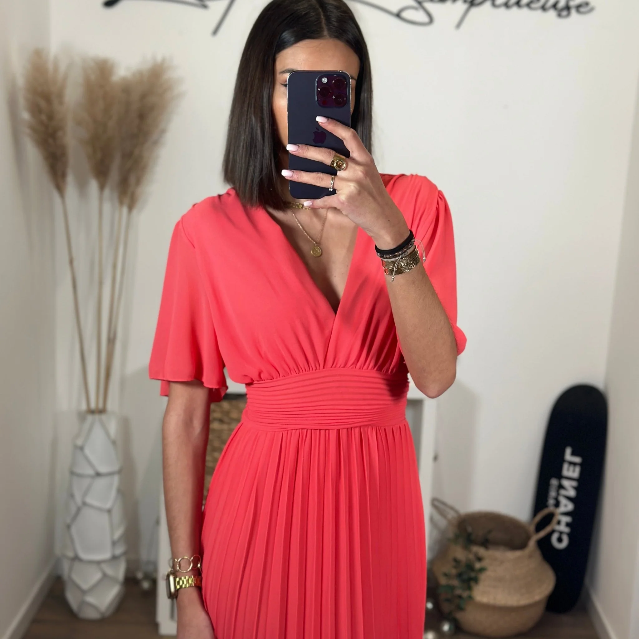 ROBE LONGUE CORAIL KARENE - Image 5