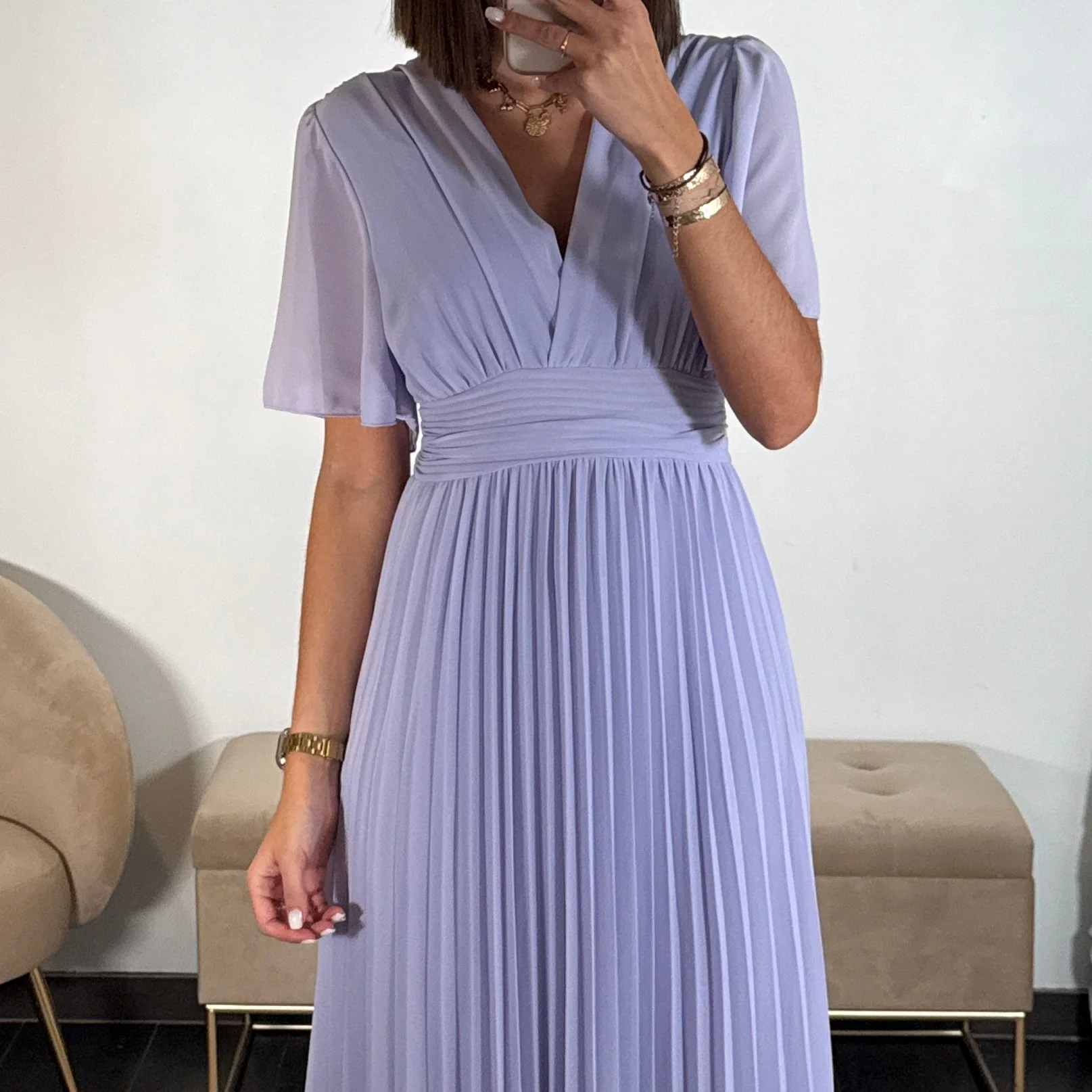 ROBE LONGUE LILAS KARENE - Image 3