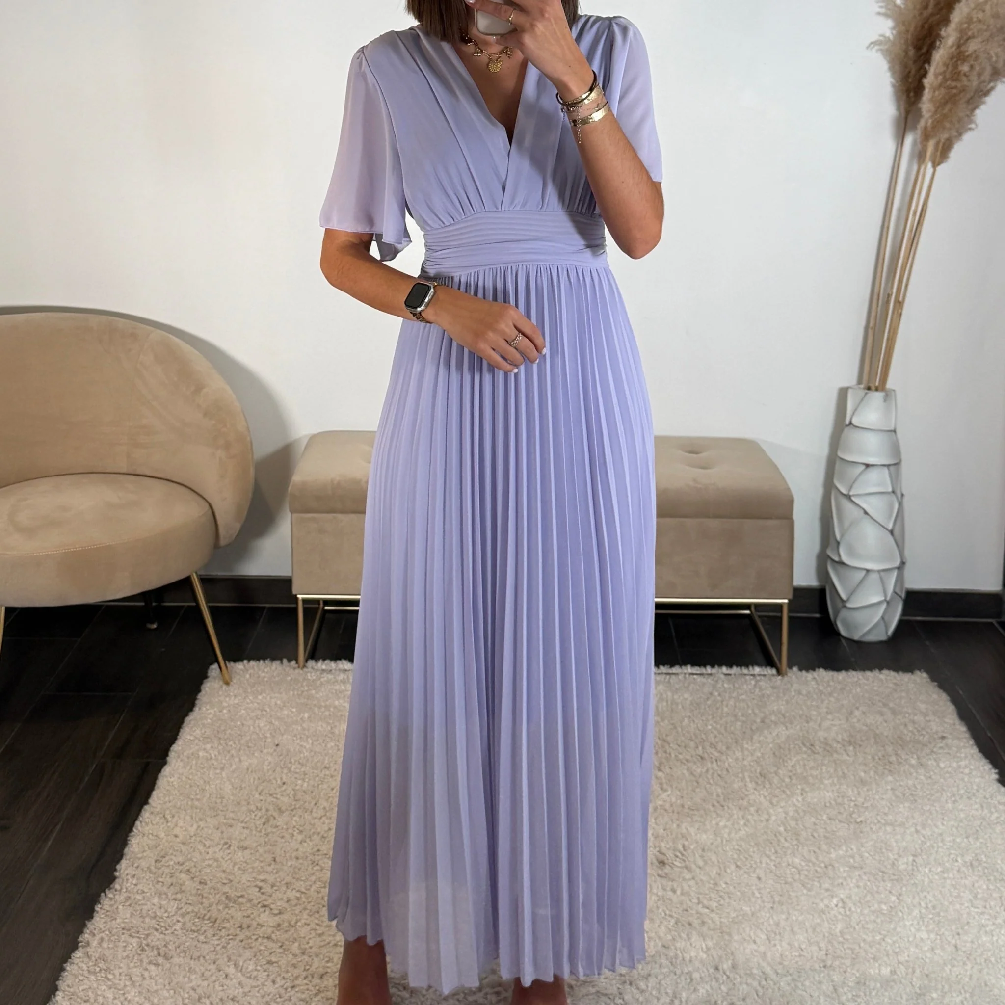 ROBE LONGUE LILAS KARENE - Image 4