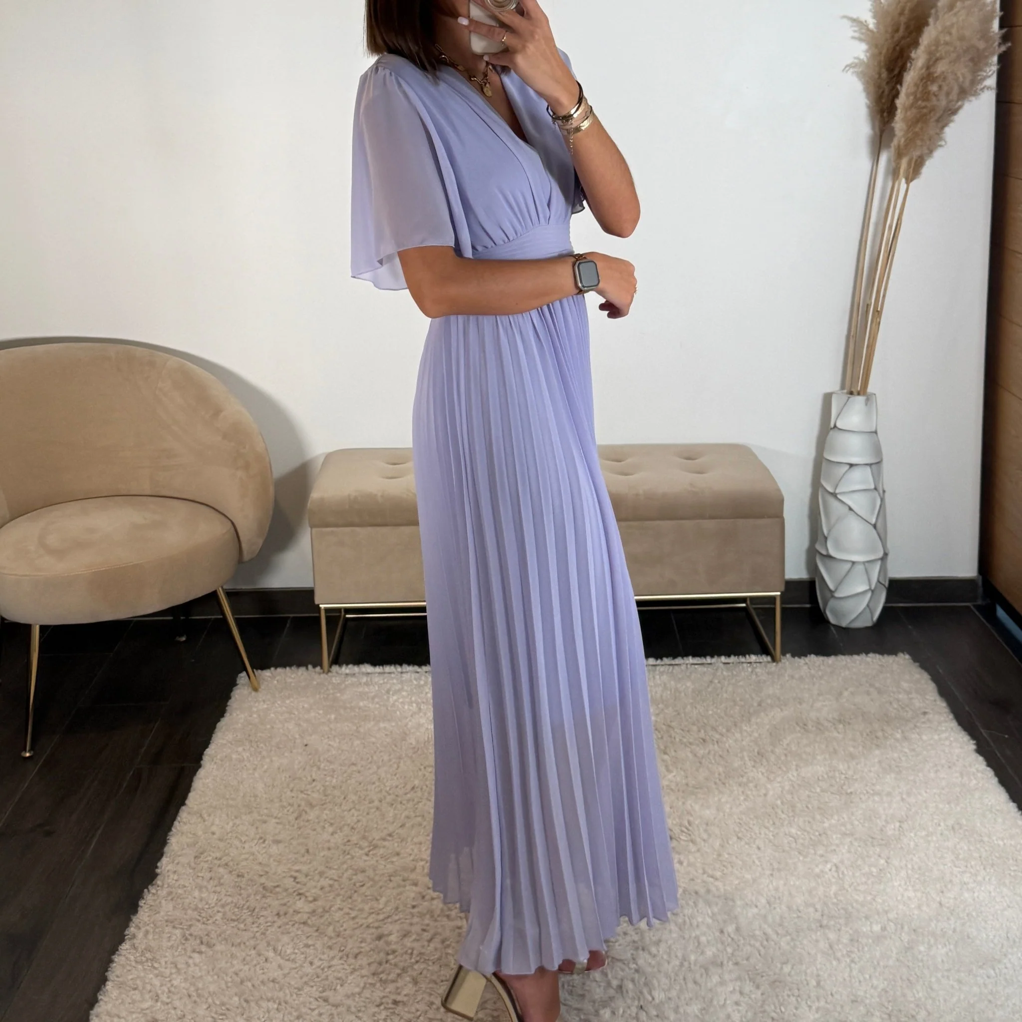 ROBE LONGUE LILAS KARENE - Image 5