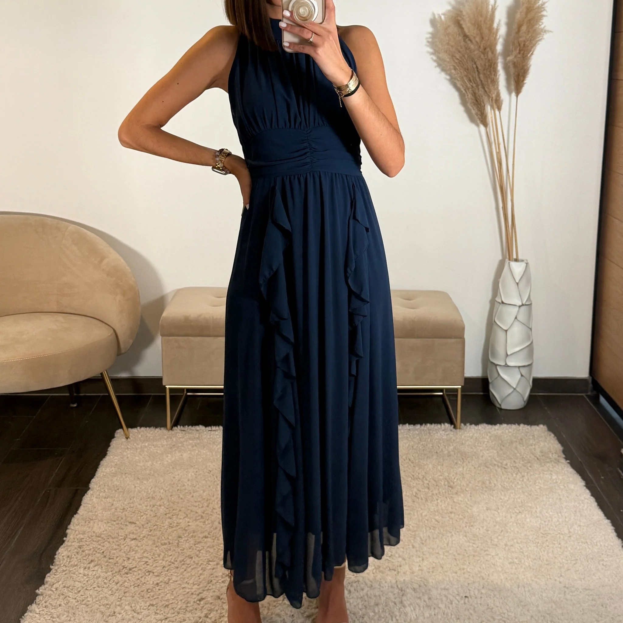 ROBE LONGUE MARINE JEANNE - Image 2