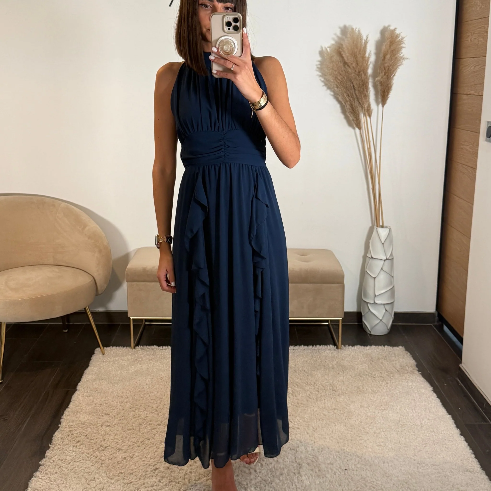 ROBE LONGUE MARINE JEANNE - Image 3