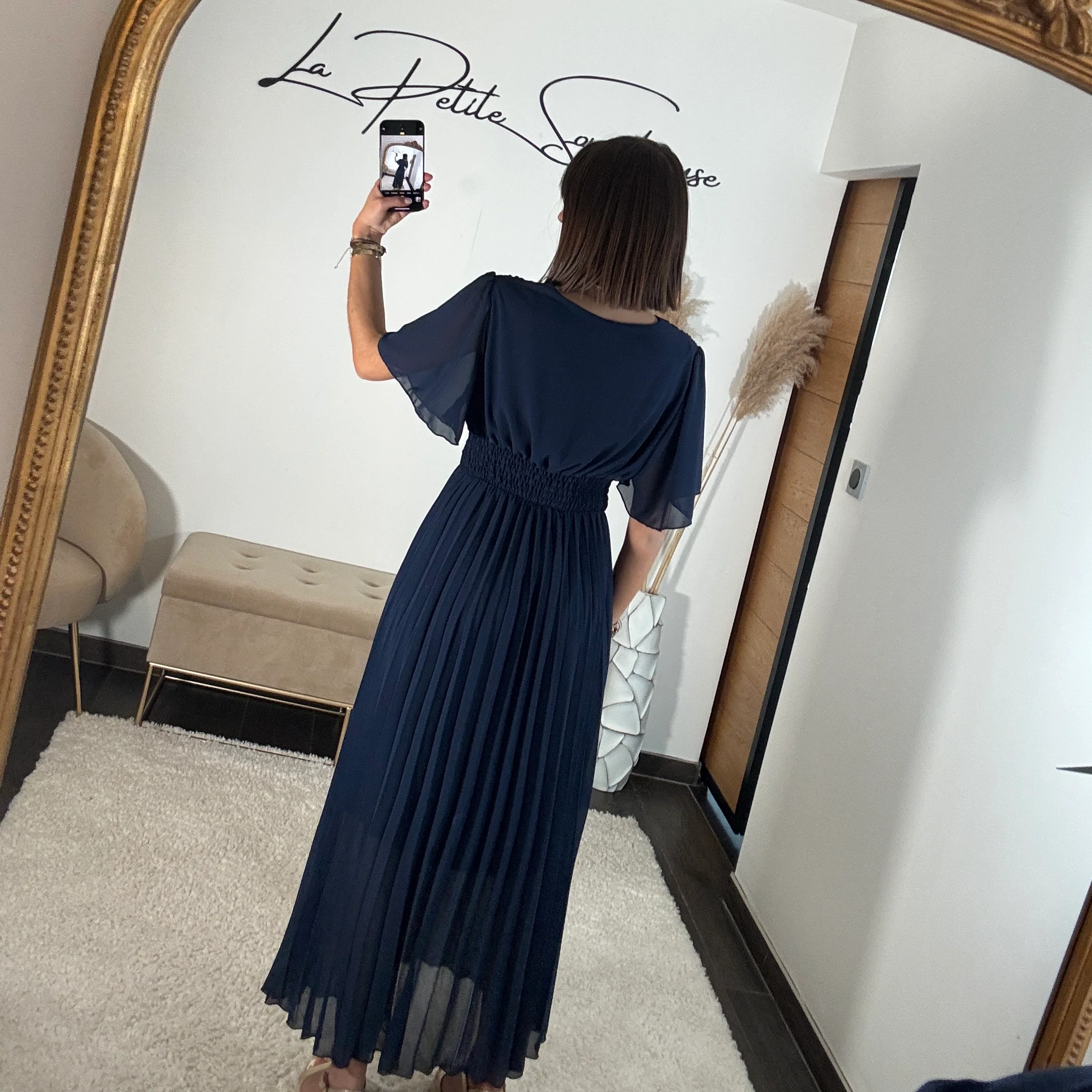 ROBE LONGUE MARINE KARENE - Image 4