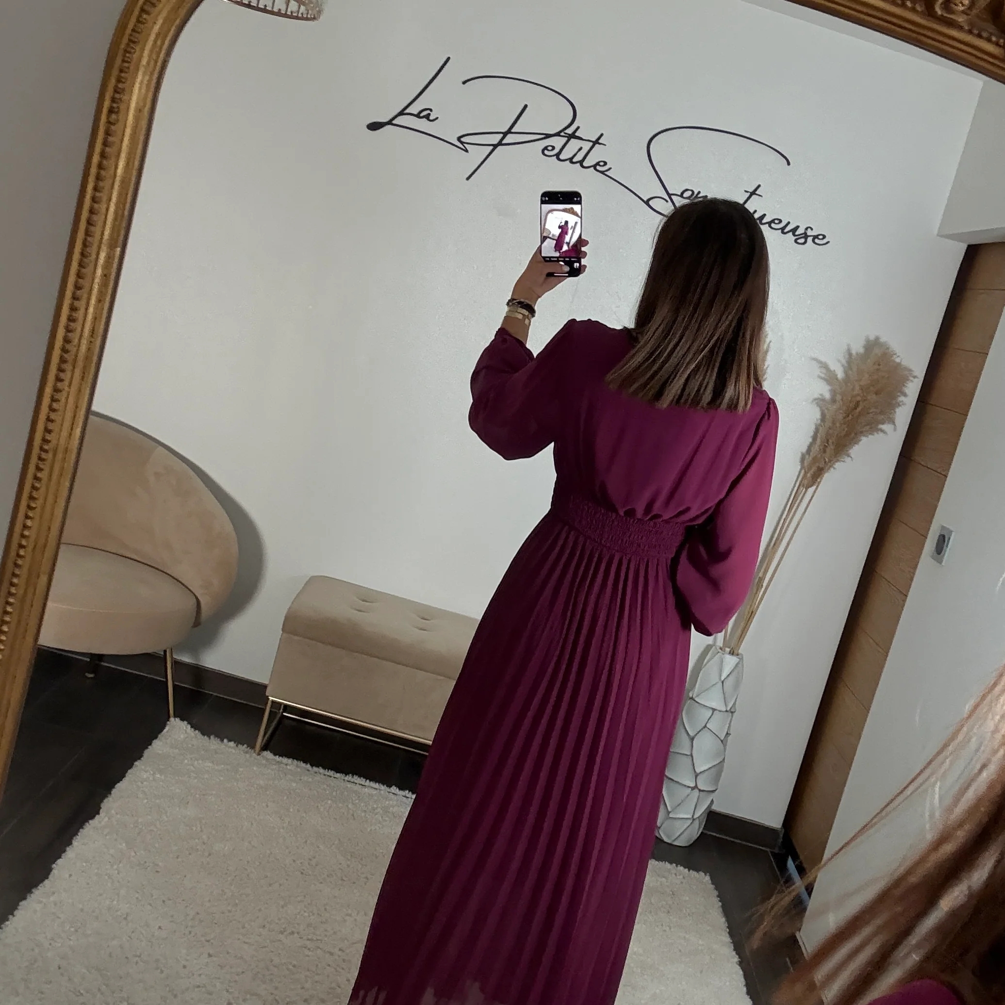 ROBE LONGUE MAUVE KARENA - Image 4