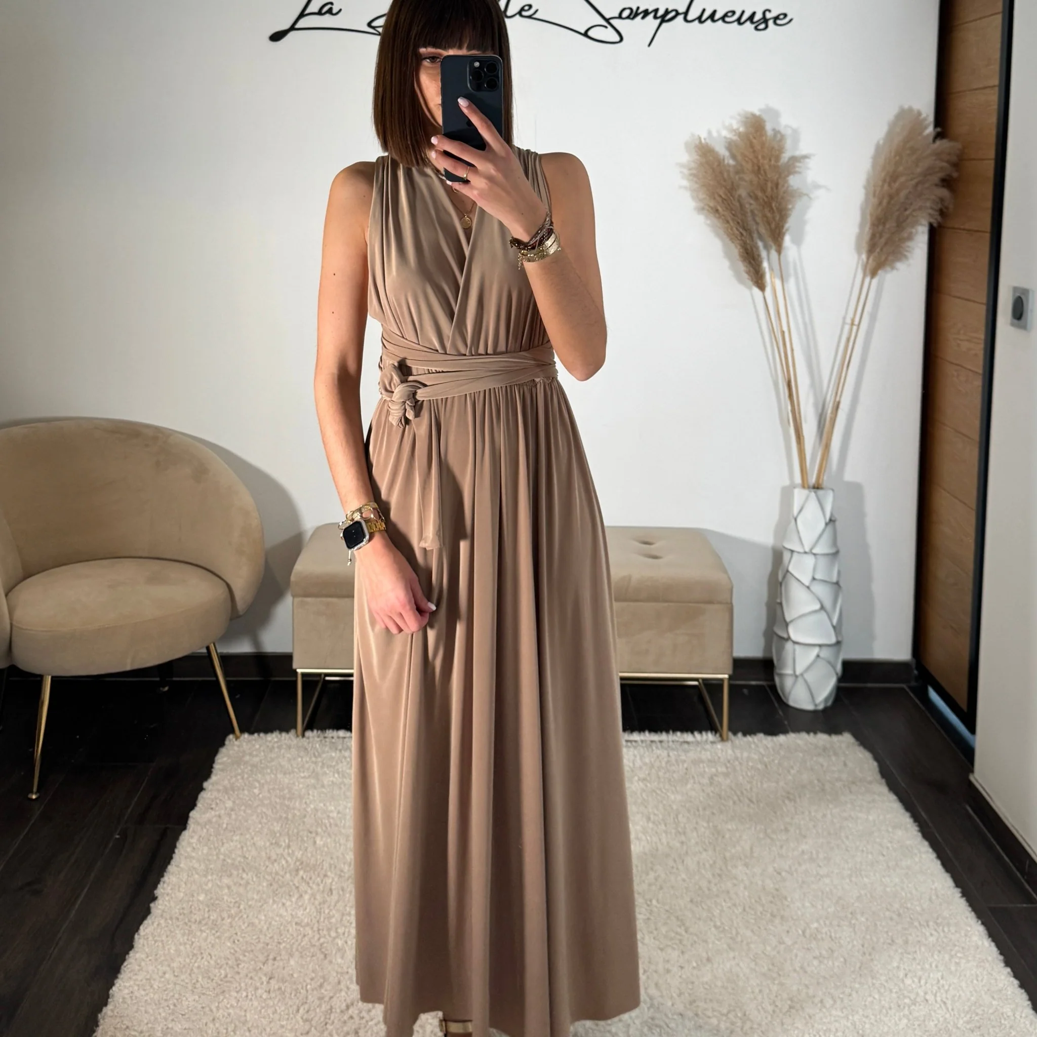 ROBE MULTIPOSITION BEIGE IZIA