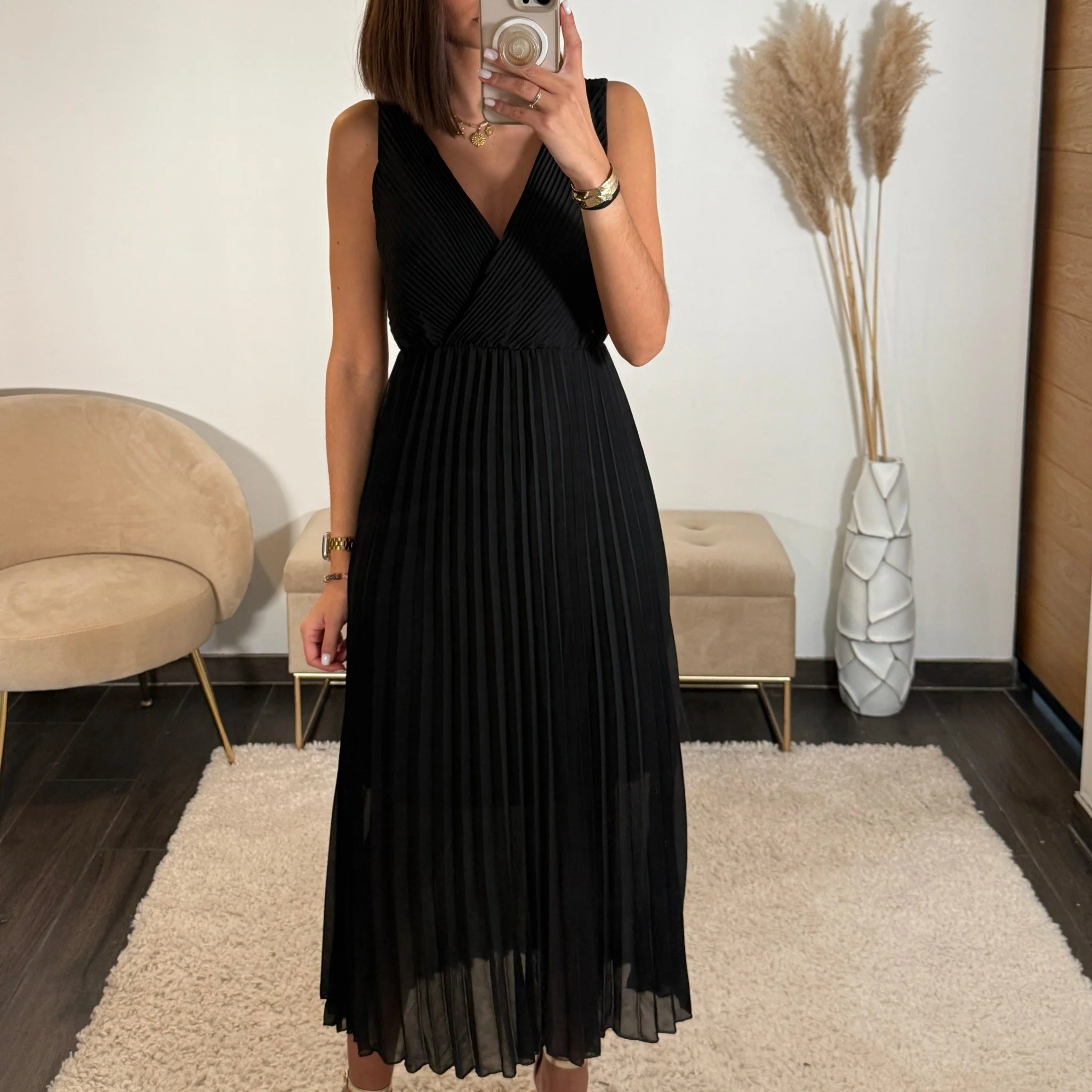 ROBE LONGUE NOIRE AMBRE