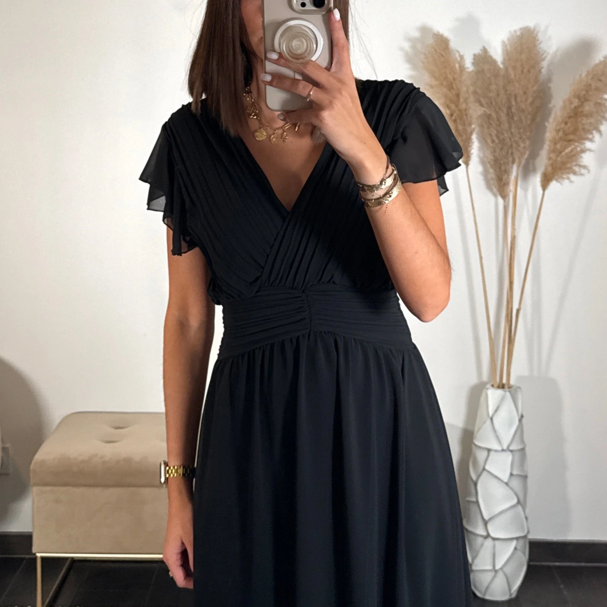 ROBE LONGUE NOIRE CHARLIE - Image 2