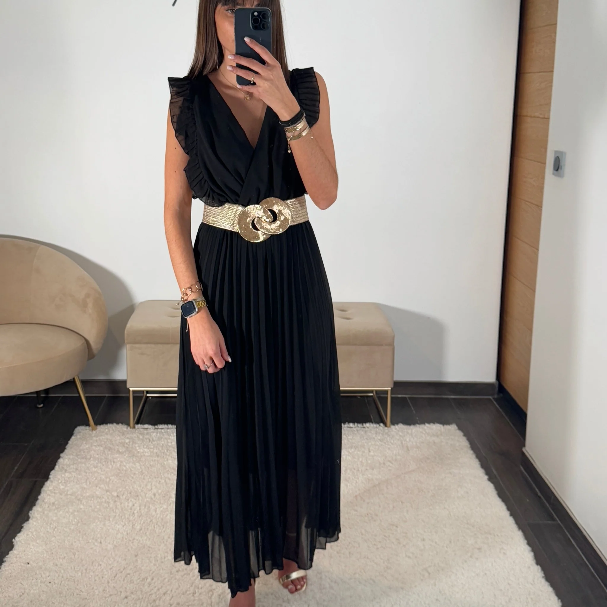 ROBE LONGUE NOIRE GABRIELLE