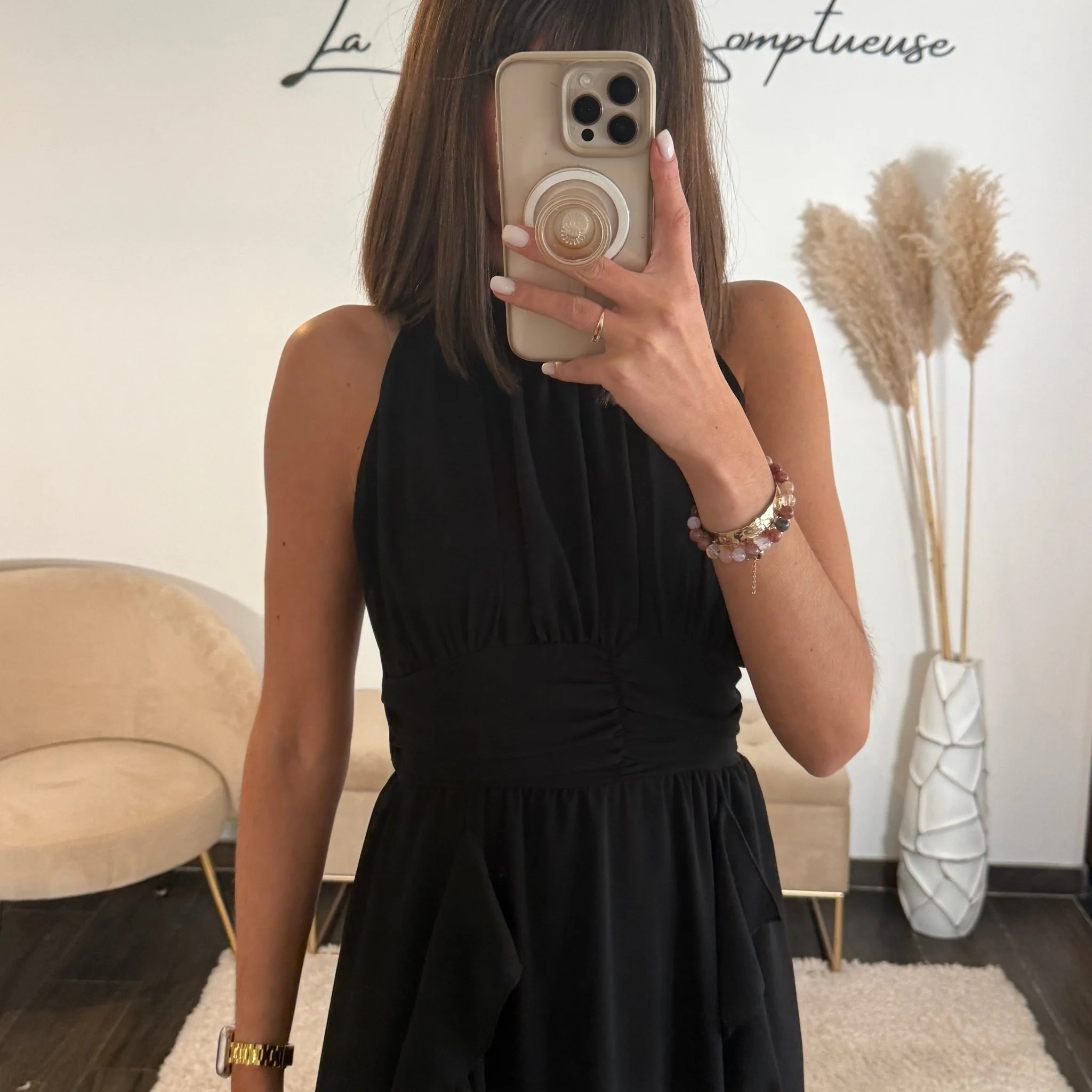 ROBE LONGUE NOIRE JEANNE - Image 2