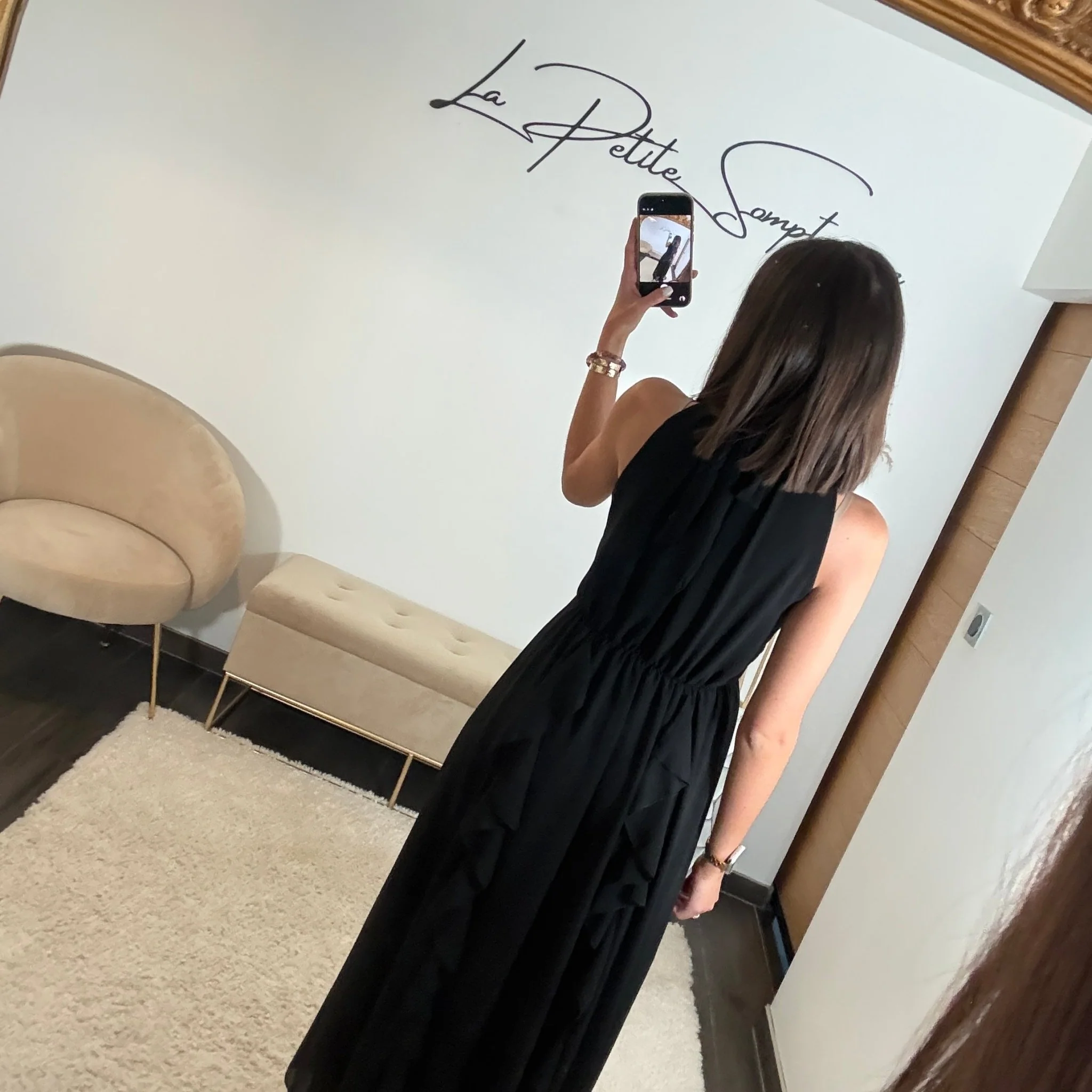 ROBE LONGUE NOIRE JEANNE - Image 3