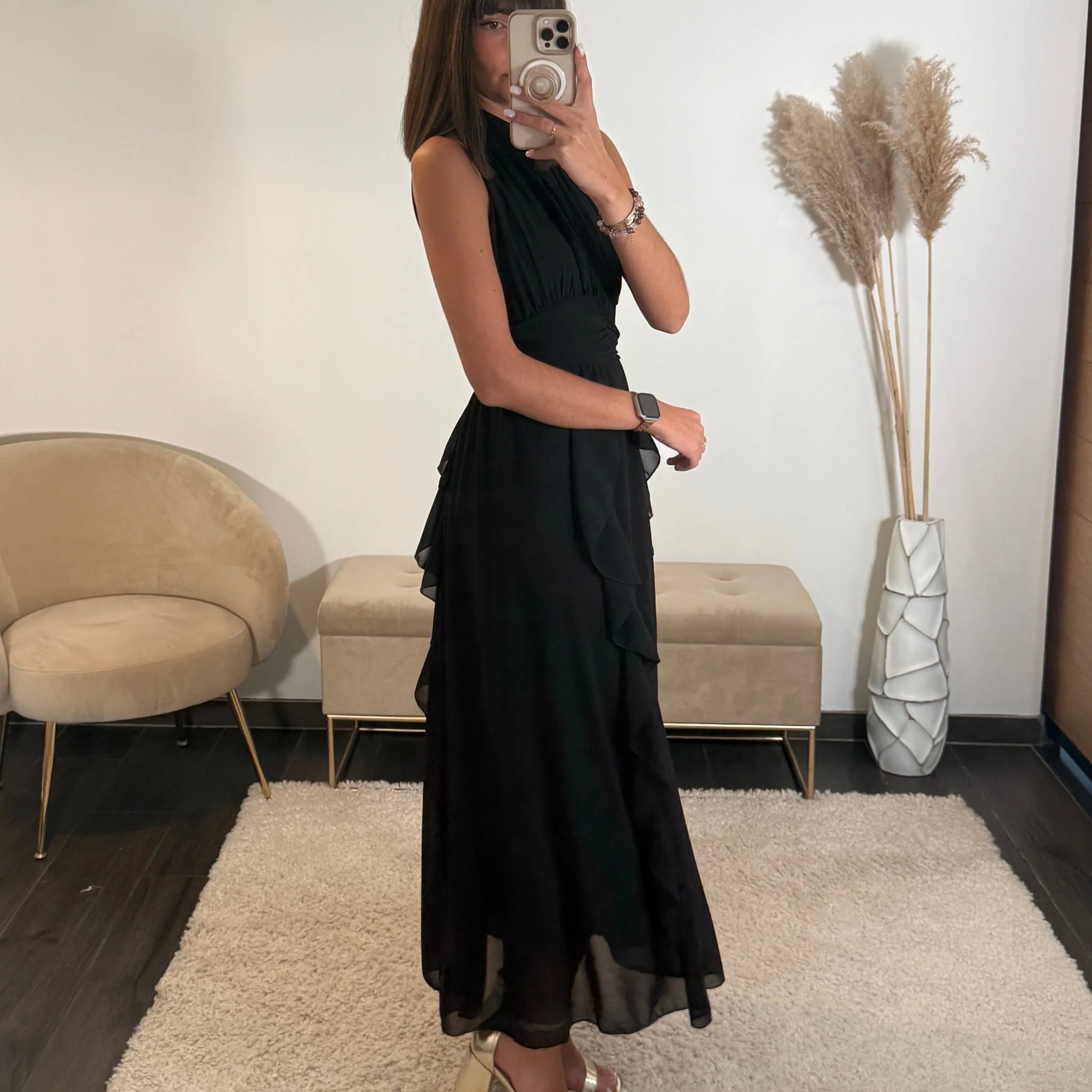 ROBE LONGUE NOIRE JEANNE - Image 4