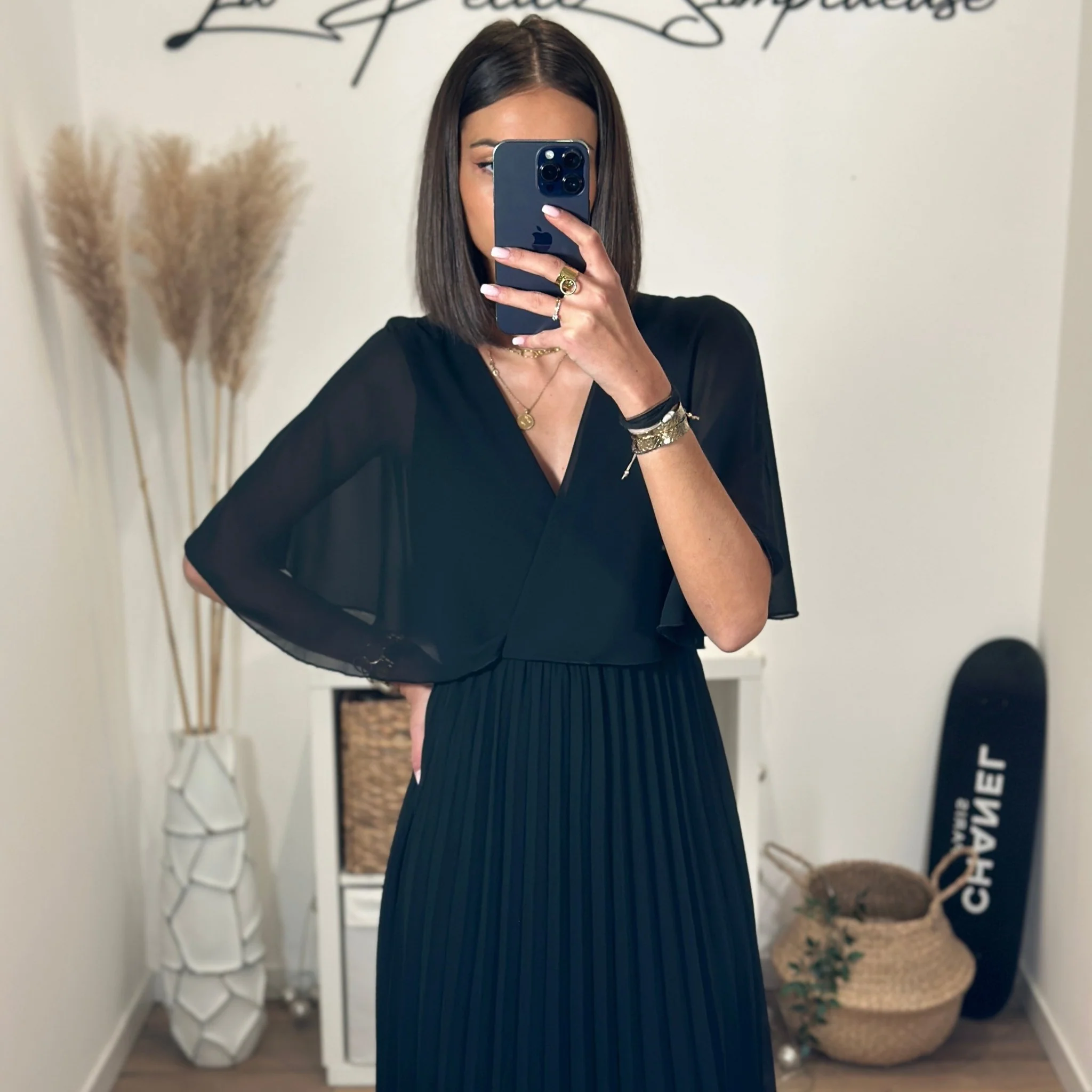 ROBE LONGUE NOIRE JULIA - Image 3