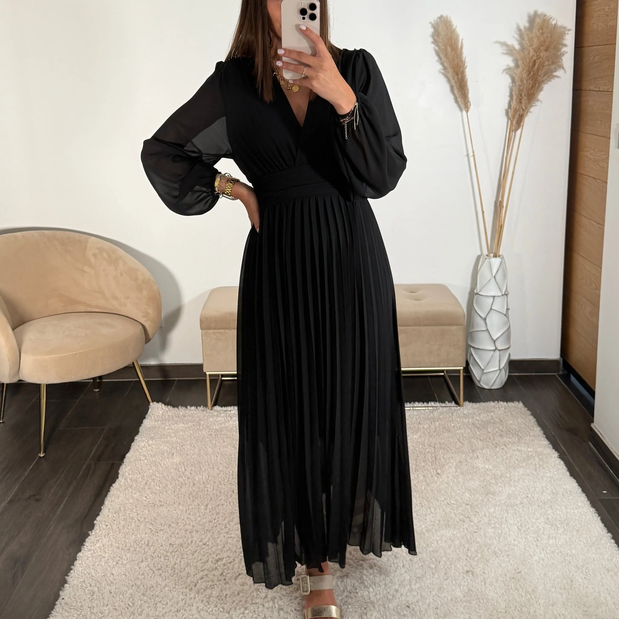 ROBE LONGUE NOIRE KARENA