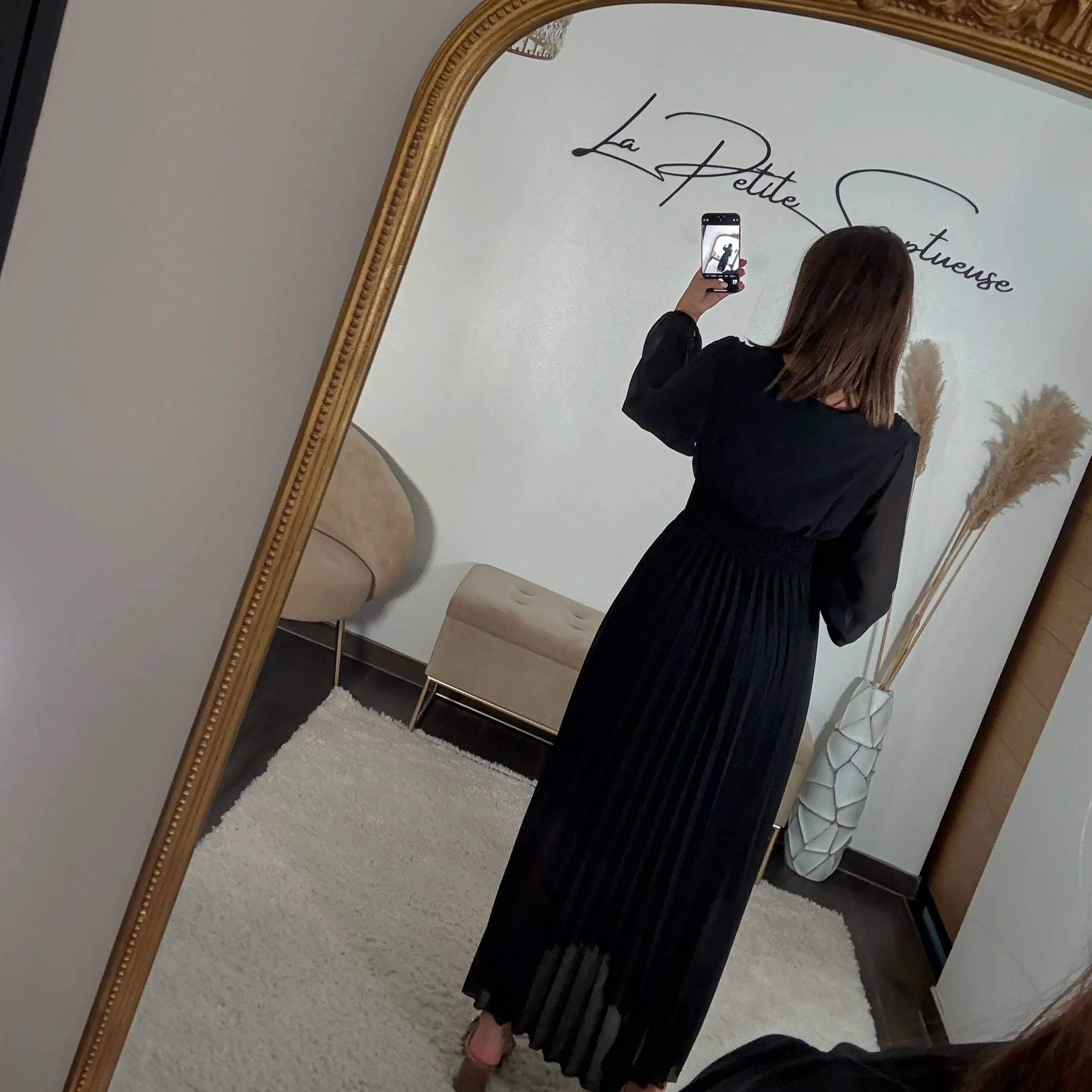 ROBE LONGUE NOIRE KARENA - Image 4