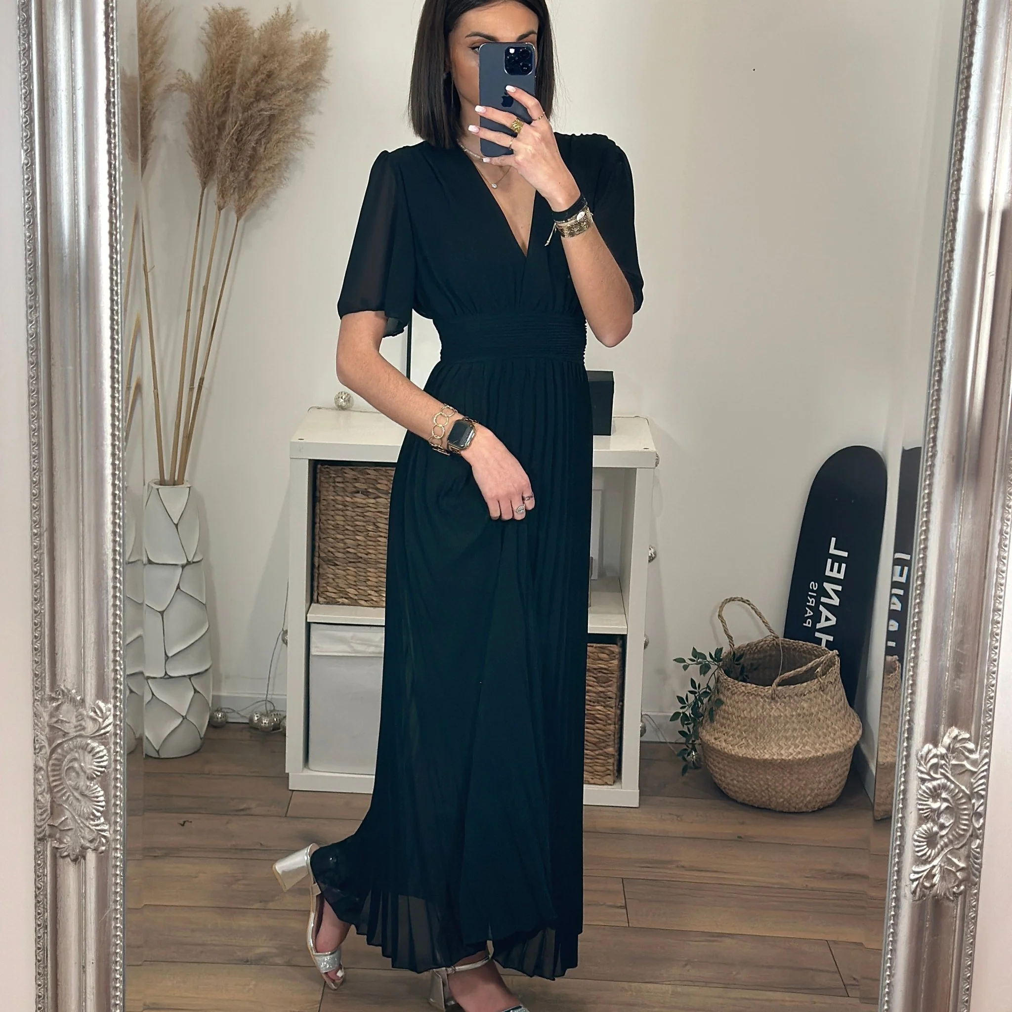 ROBE LONGUE NOIRE KARENE - Image 5