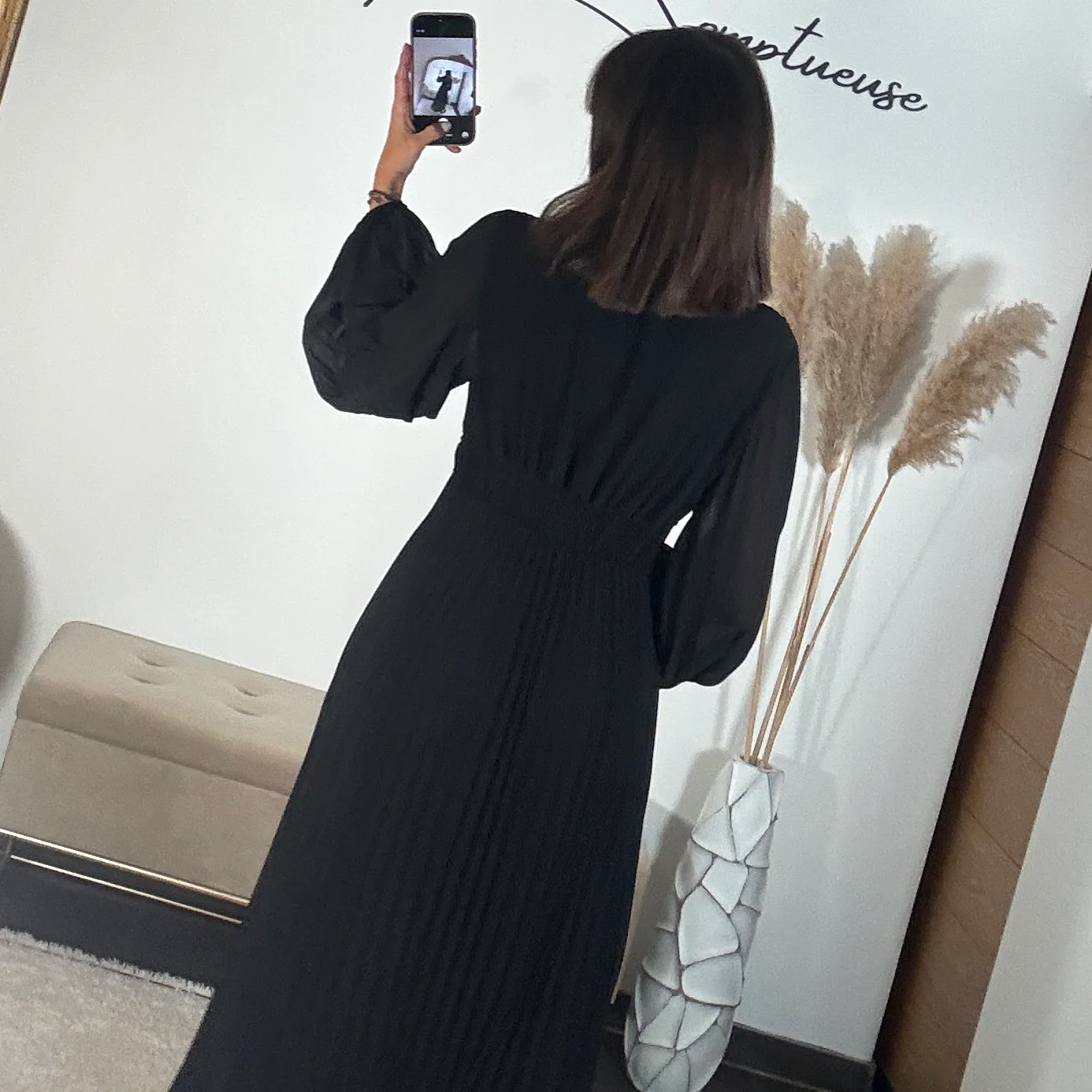 ROBE LONGUE NOIRE MAEVA - Image 3